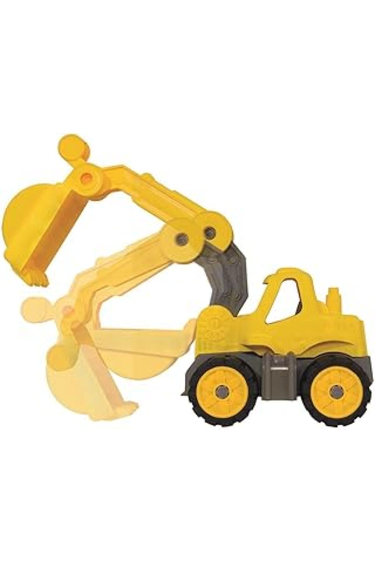 Mu Art Ahşap Big, 800055802, Big Power Worker Mini Kazıcı Oyuncağı, Hareketli Kürek, Yumuşak Tekerlekler