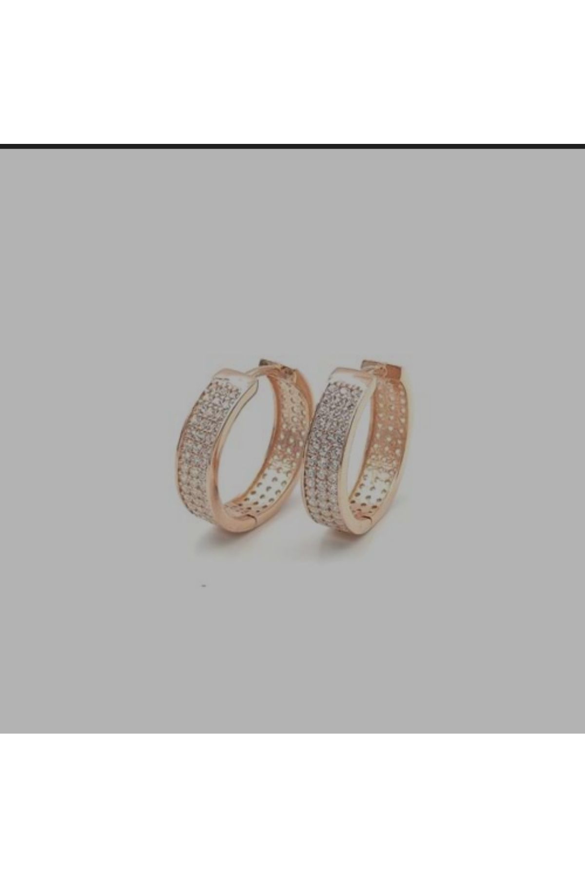 Jewerly Halka taşlı çelik küpe