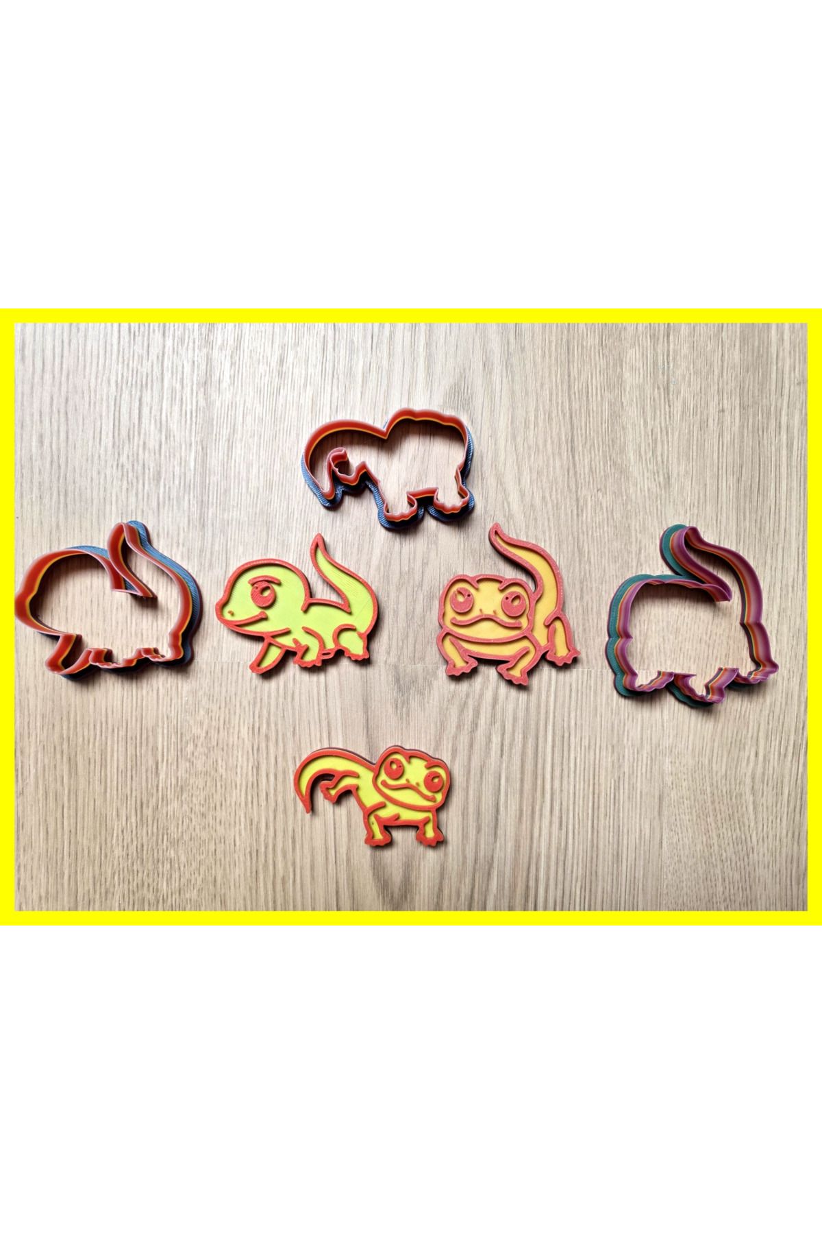 talaşoğlu Gecko Cutter Playdoh damga kurabiyesi