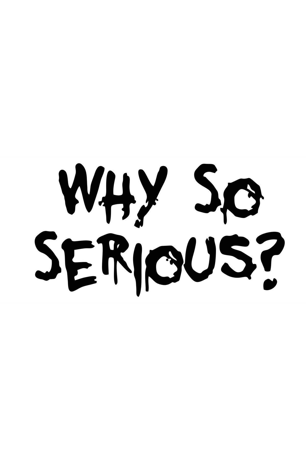 hediyenebak Why So Serious? Araç, Araba, Oto, Motorsiklet, Kask, Laptop, Cam Sticker 15x8 cm