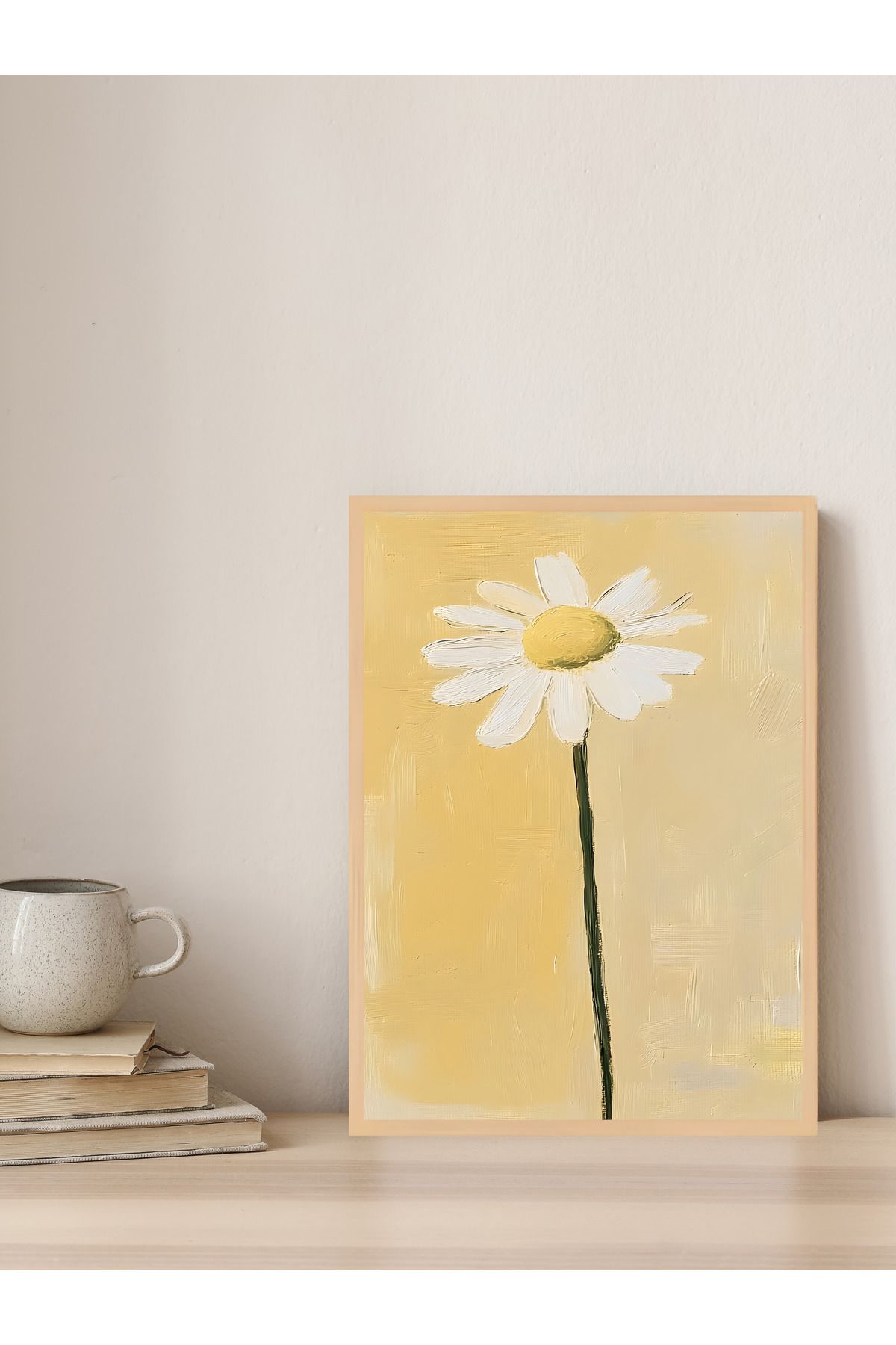 Tuba Decor Tek parça Ahşap Çerçeve Görünümlü MDF Tablo