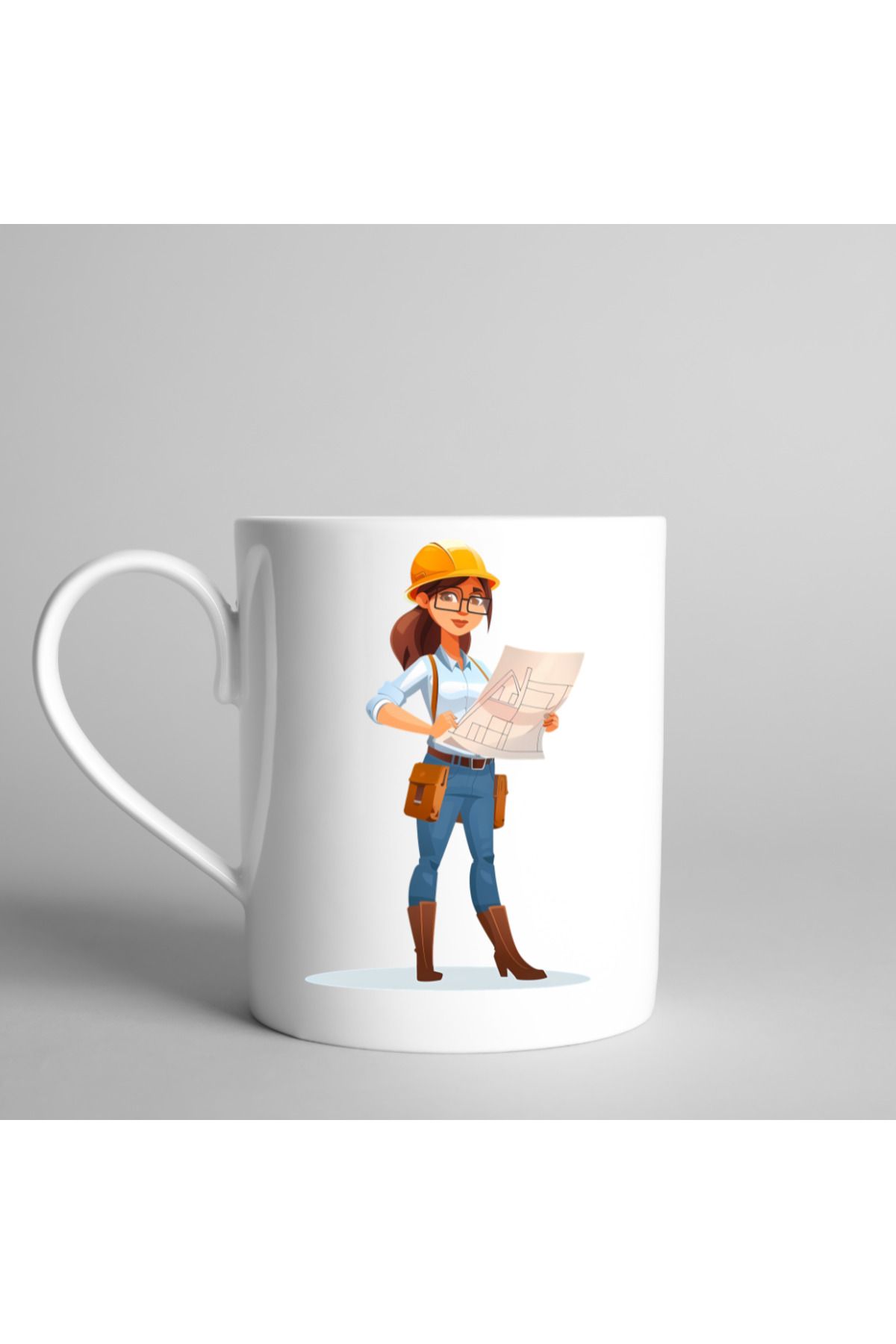 BERFA STORE Mimar Karikatürlü Kupa Bardak – Özel Hediyelik