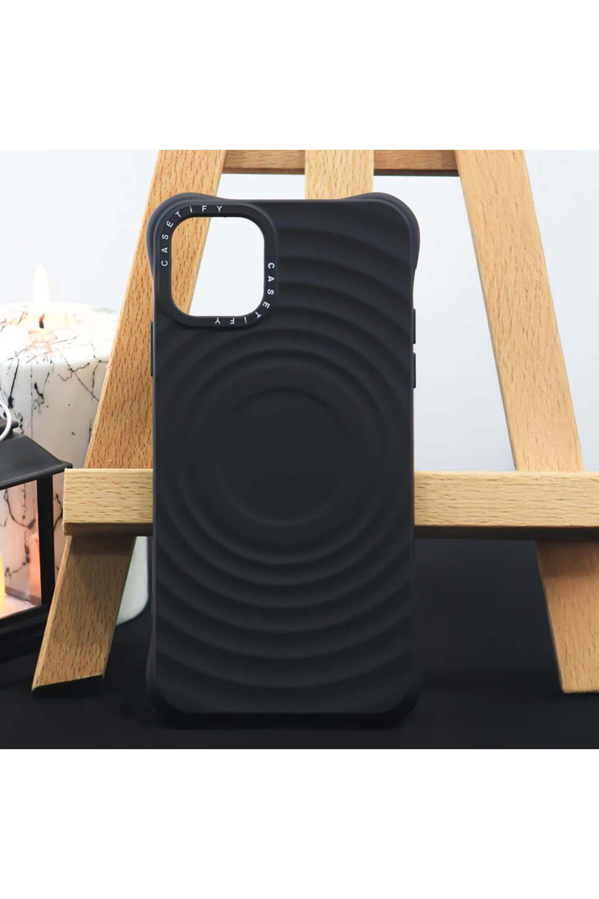 Case&Case iPhone 14 Pro Max Uyumlu Silikon Su Damlası Desenli Kabartmalı Kılıf