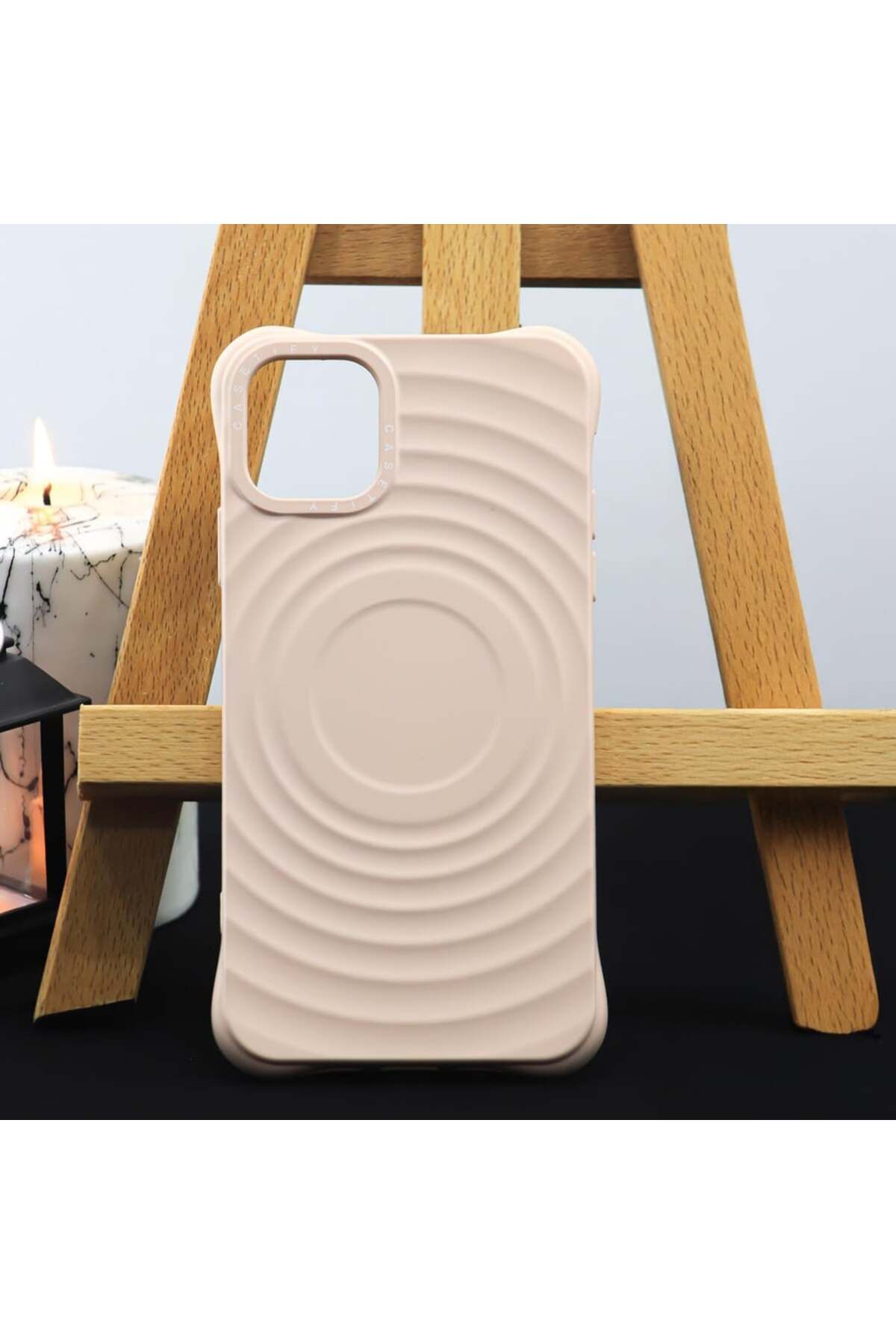 Case&Case iPhone 11 Pro Max Uyumlu Silikon Su Damlası Desenli Kabartmalı Kılıf