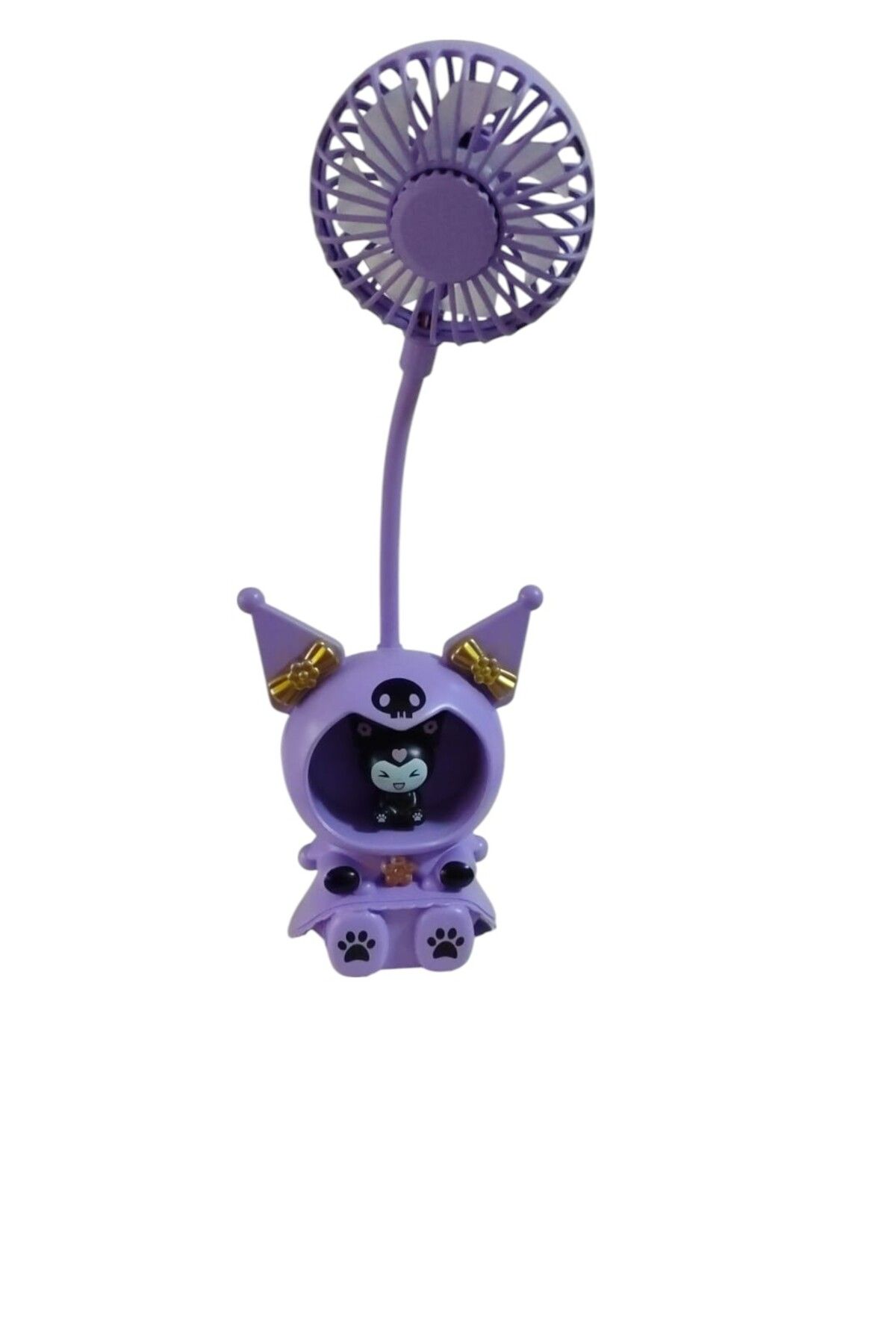 FAMEMUS ACCESSORY Kuromi Gece Lambası ve Fan Doğum günü ve Oda Süsü