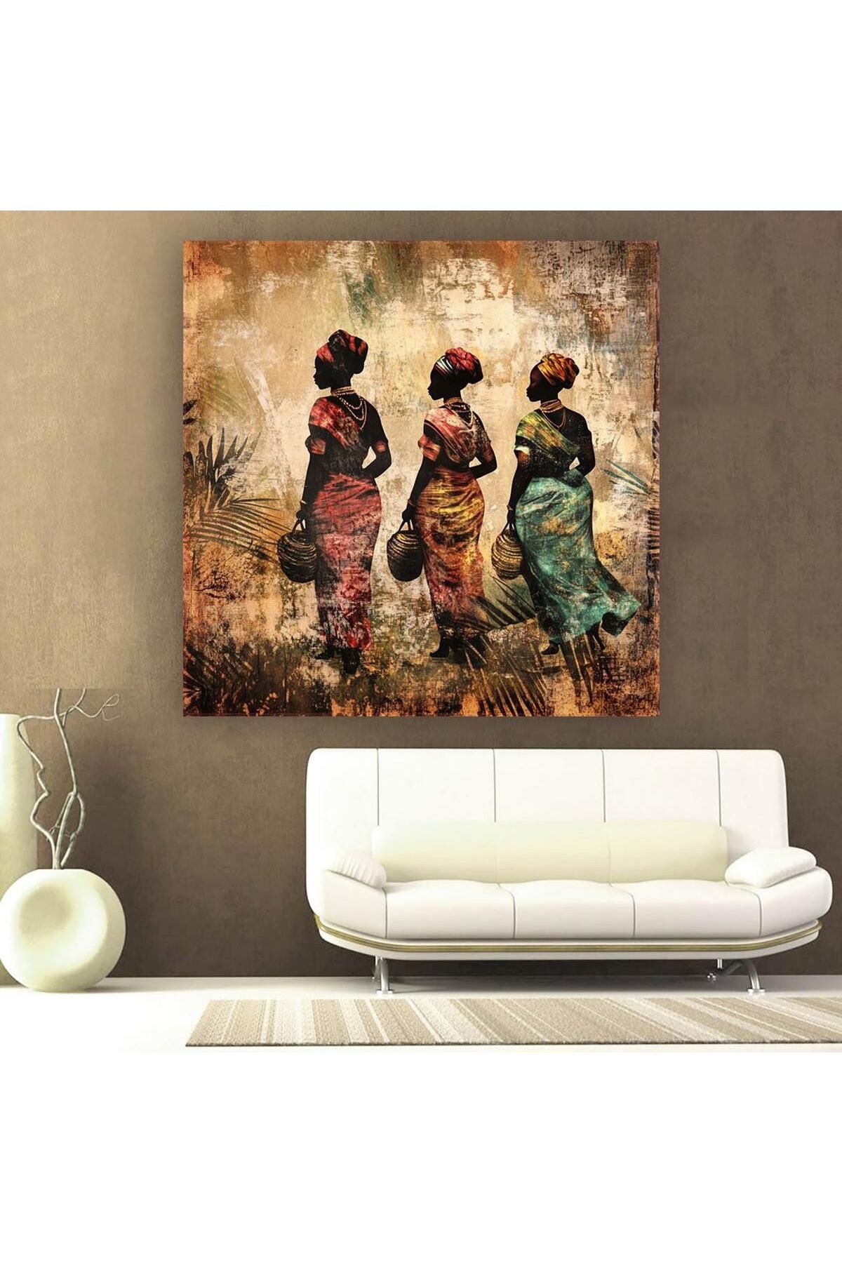 Ritmo Canvas Etnik Afrika Kadınları Kanvas Tablo