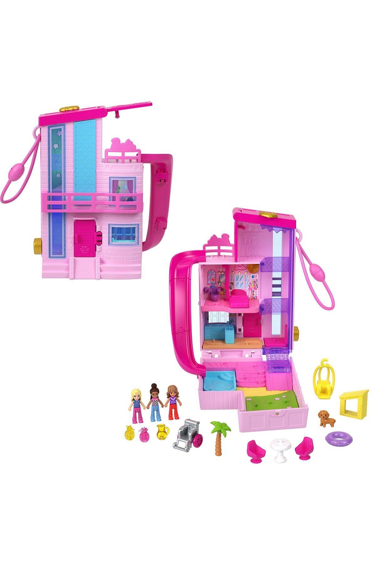 FABBA TOYS HWP11 Pol.ly Pocke.t Barbienin Evi Temalı Mikro Oyun Seti
