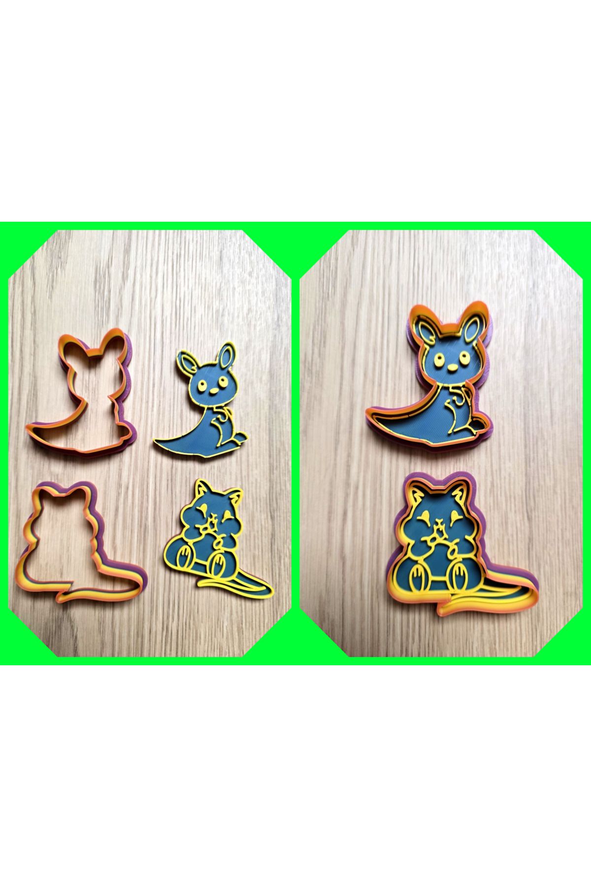 talaşoğlu Kanguru Hamster Kurabiye Kesici Playdoh Damga Formu
