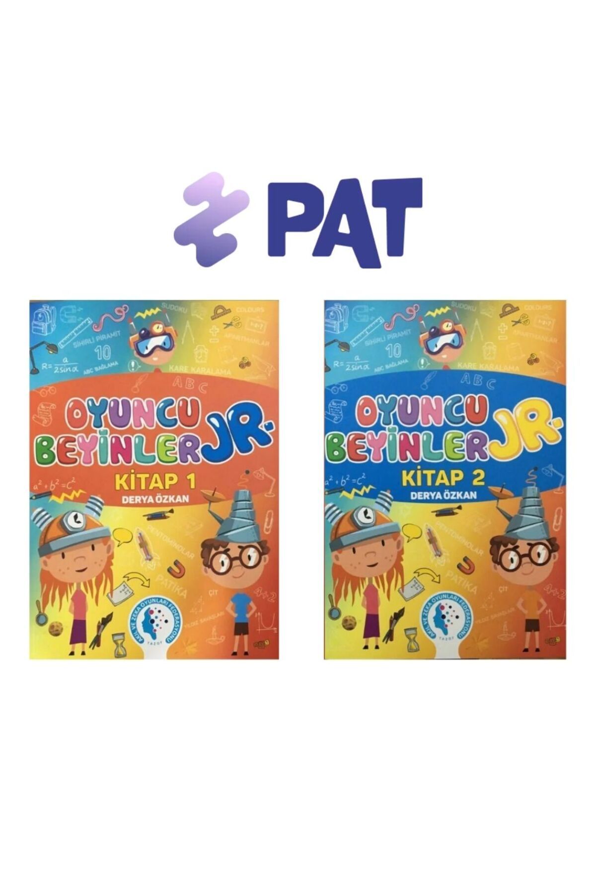 Curious&Genius PAT Oyuncu Beyinler JR1 ve Oyuncu Beyinler JR2 İkili Set Eğitici Kitaplar Aktivite Kitapları