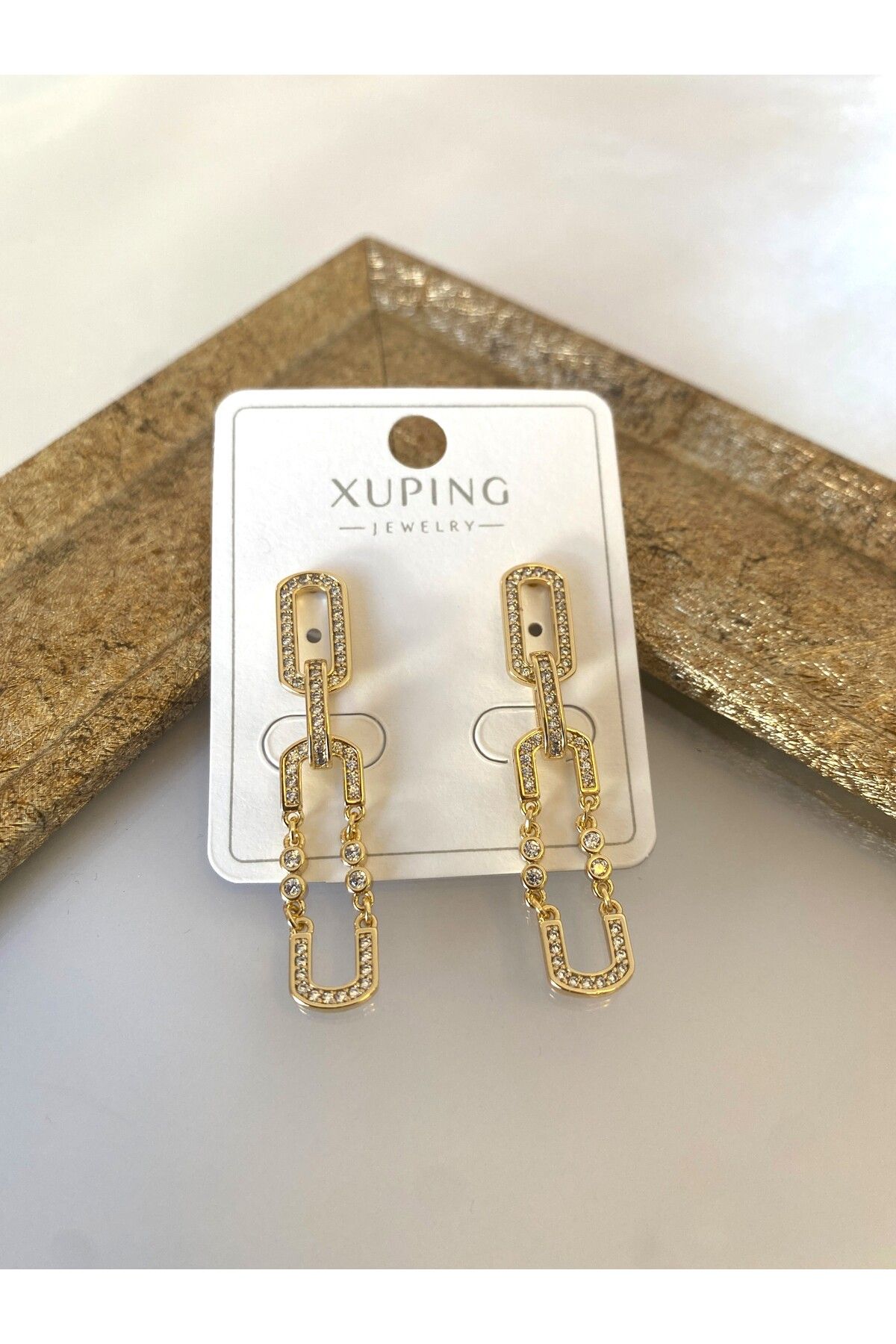 Asavia Xuping 14 K Zirkon Taşlı Sallantılı Küpe