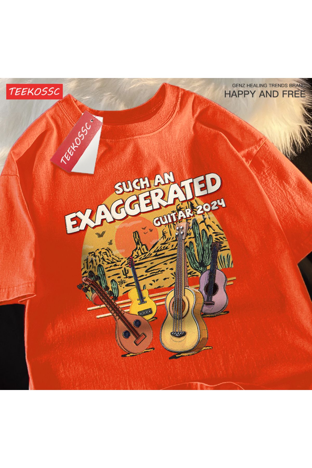 StartMore Y2k Vintage Tişört Tee Böyle bir abartılı gitar