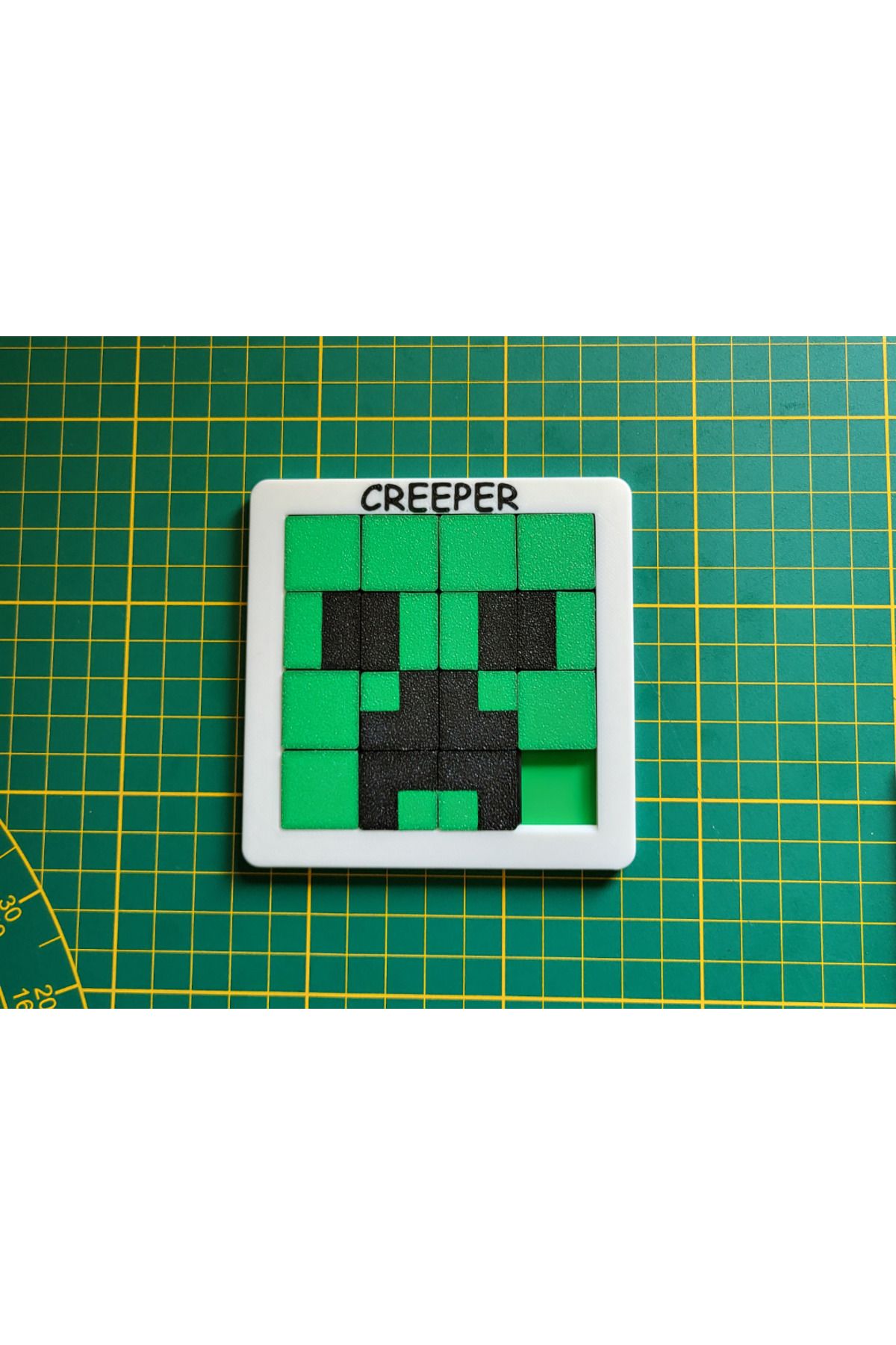 talaşoğlu Fidget Oyuncak Minecraft Creeper Schiebepuzzle
