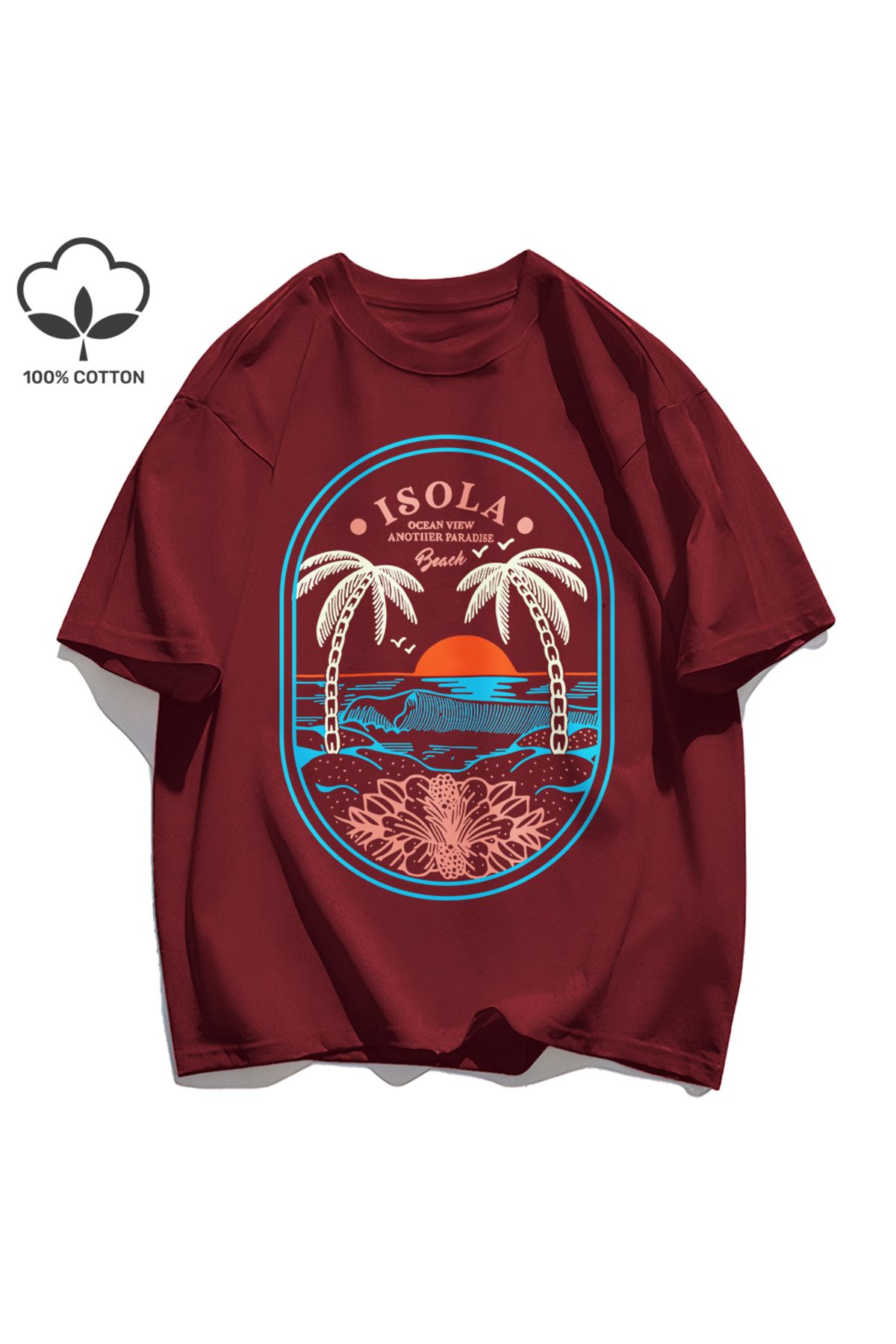 StartMore Y2k Vintage Tişört Tee Okyanus Vibw Başka Bir Paradibe