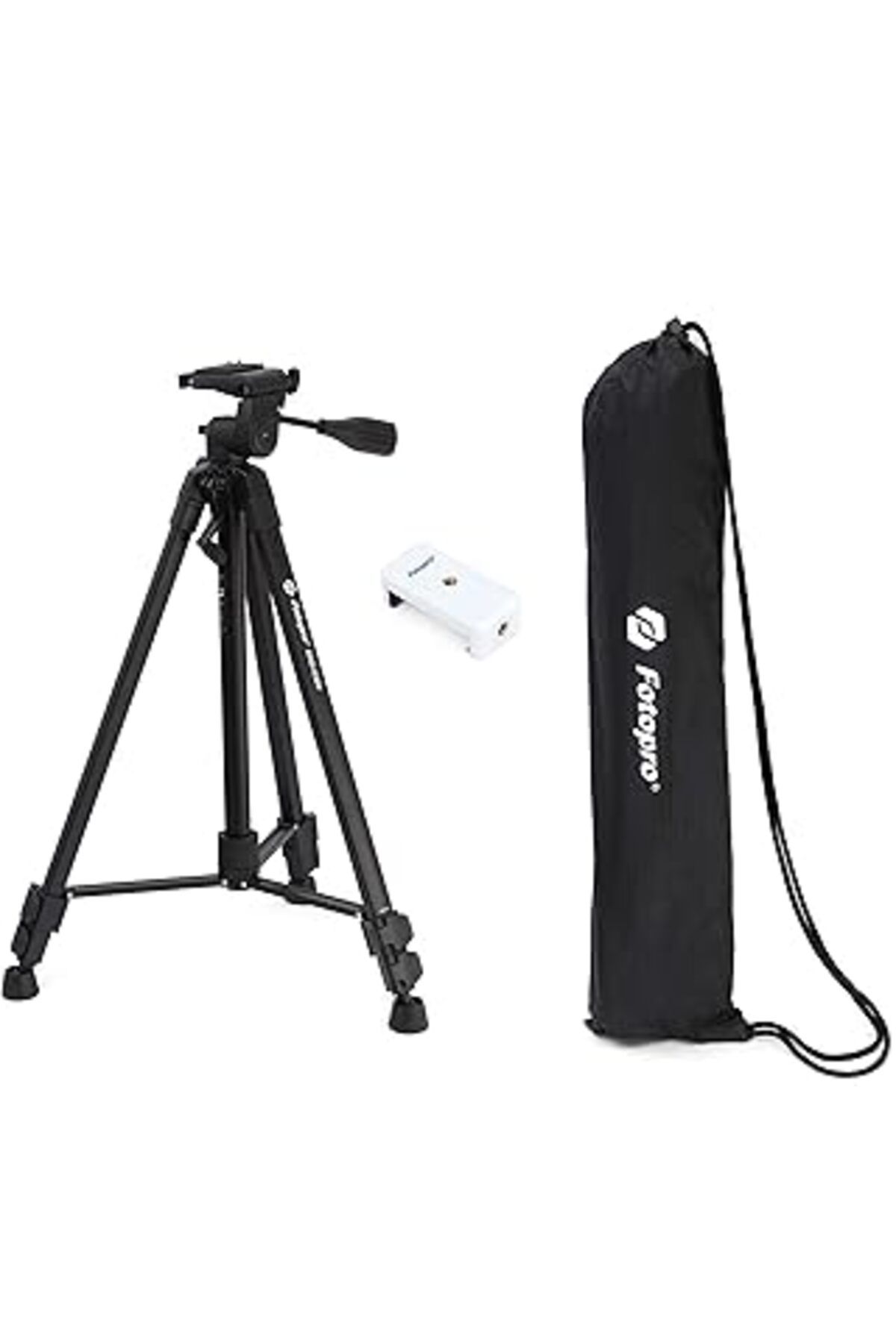 NETWORK ART Fotopro Digi-9300 Alüminyum Tripod, Fotoğraf Ve Video Kameraları Için, Siyah