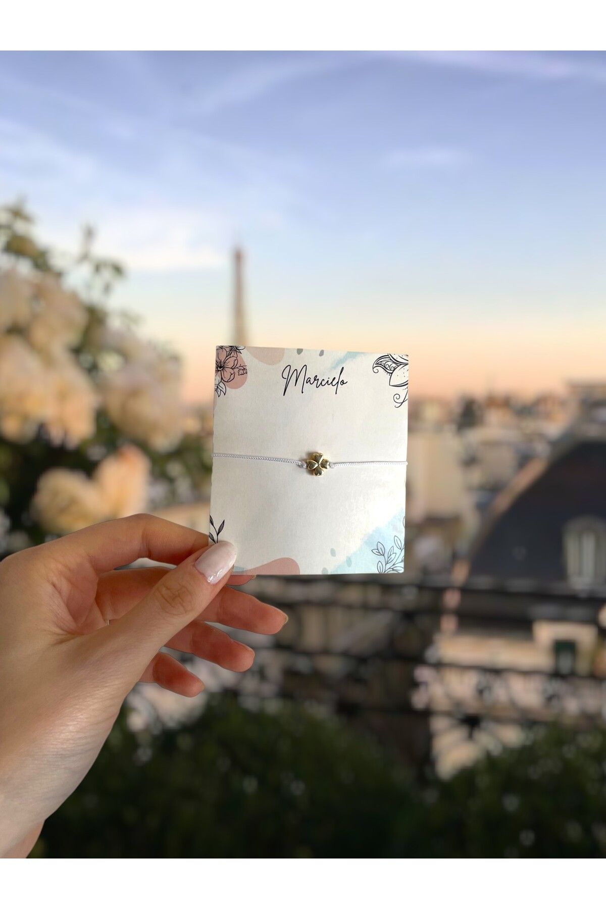 MARCİELO Accessories Beyaz Şans İpi Bileklik – Sevgiliye, Arkadaşa, Yeni Yıl ve Özel Gün Hediyesi (5 adet)