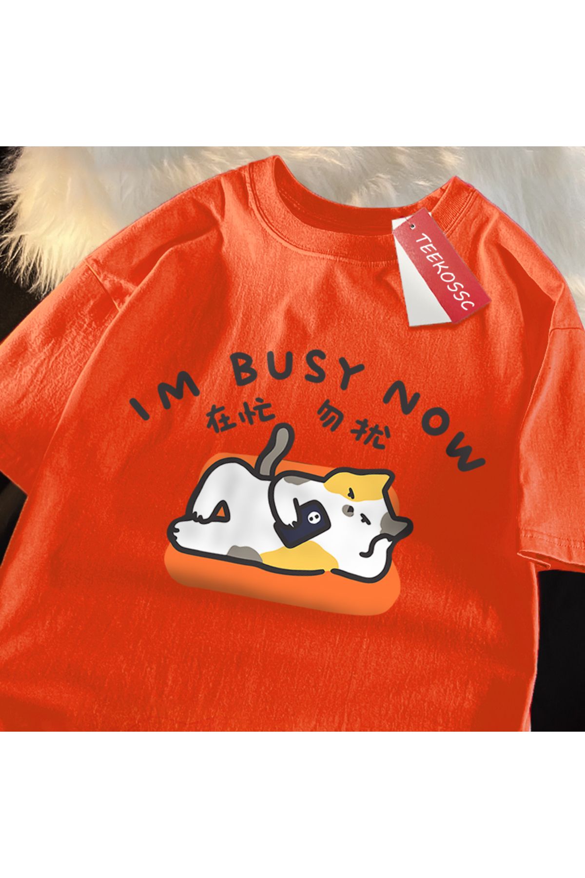 StartMore Y2k Vintage Tişört Tee Im büstü şimdi yalan düz kedi baskı