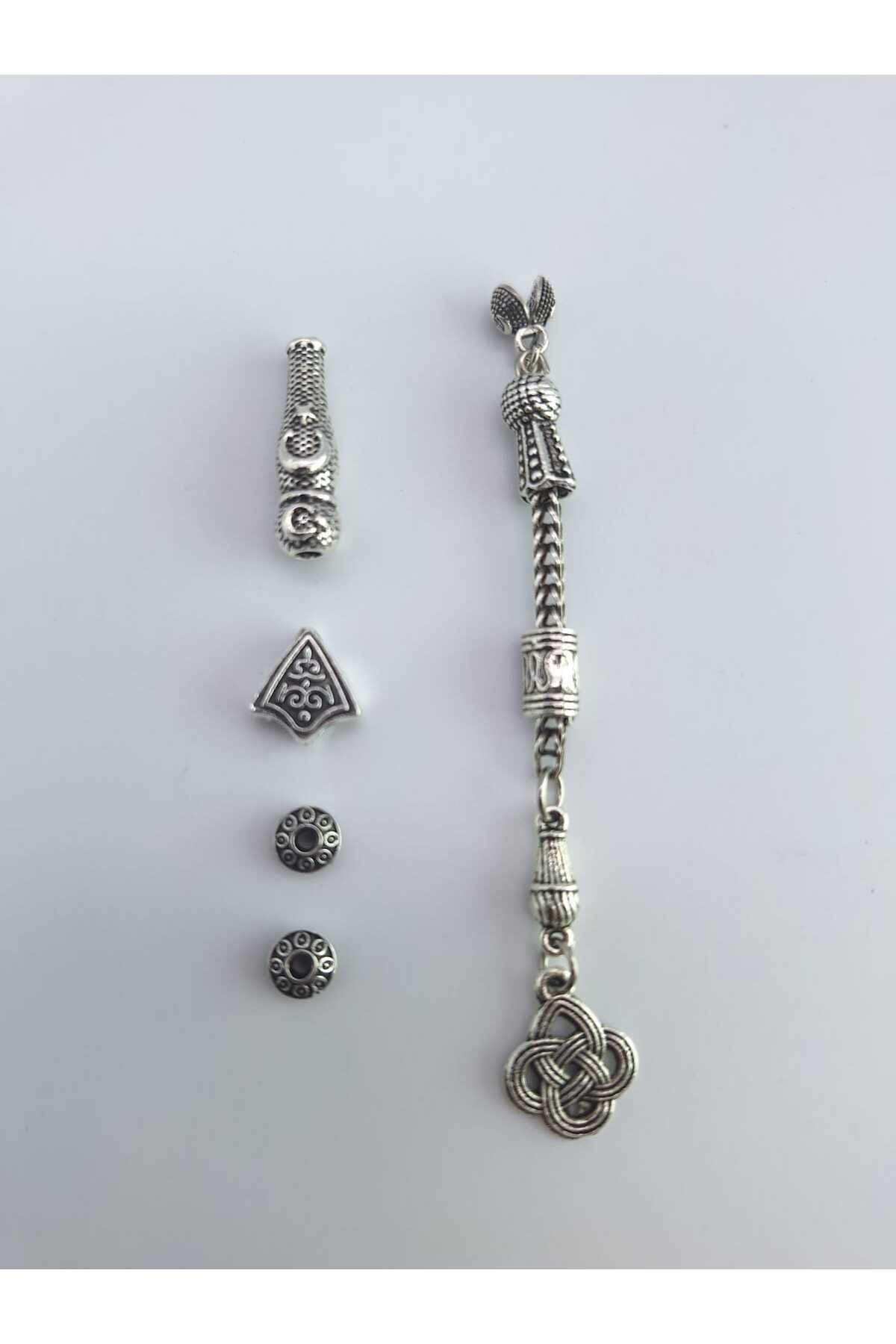 QELA COLLECTION Tesbih Püskül Yapım Tamir Seti 1 Tesbih Yapabilirsiniz