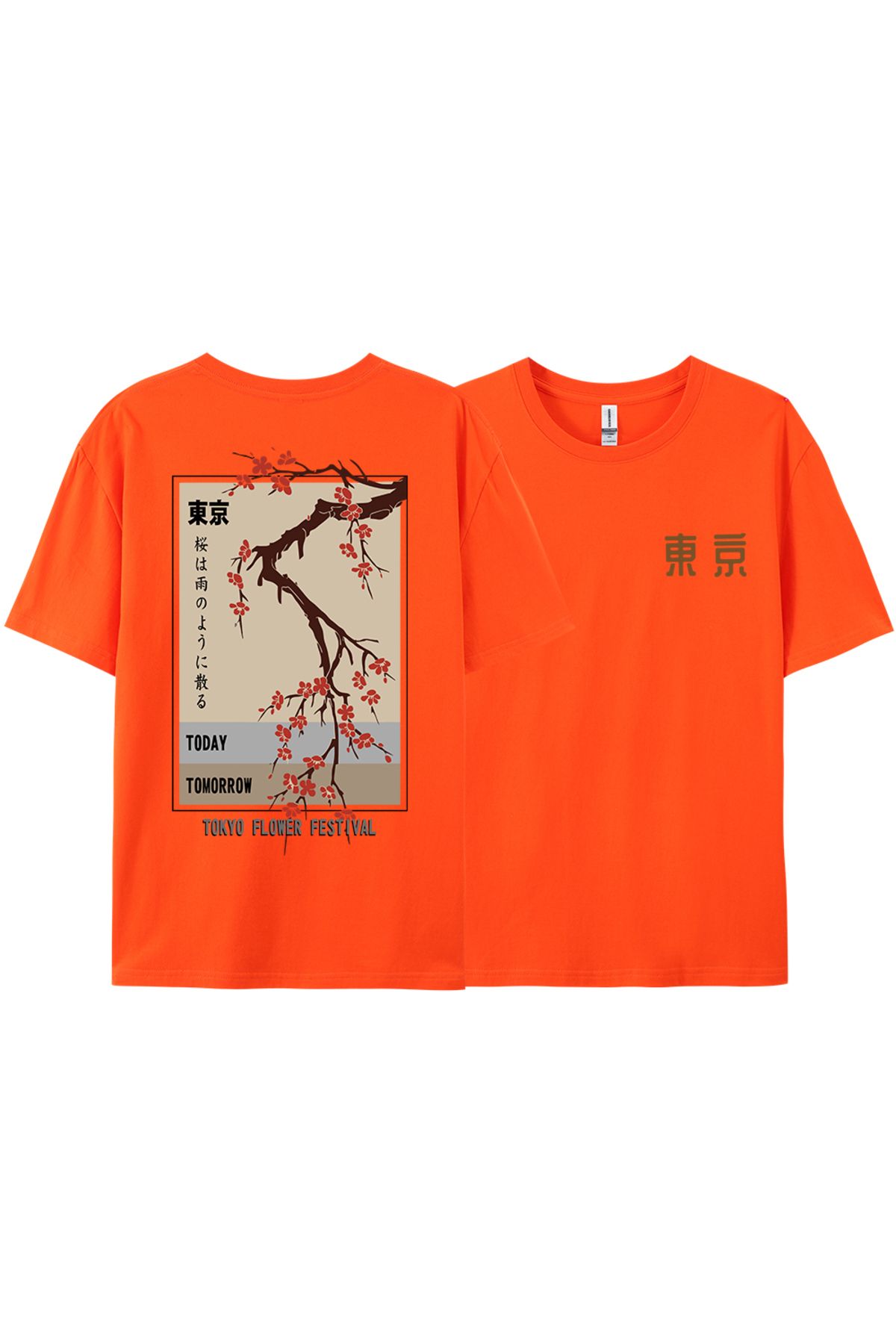 StartMore Y2k Vintage Tişört Tee Bugün Yarın Tokyo Çiçek Festivali