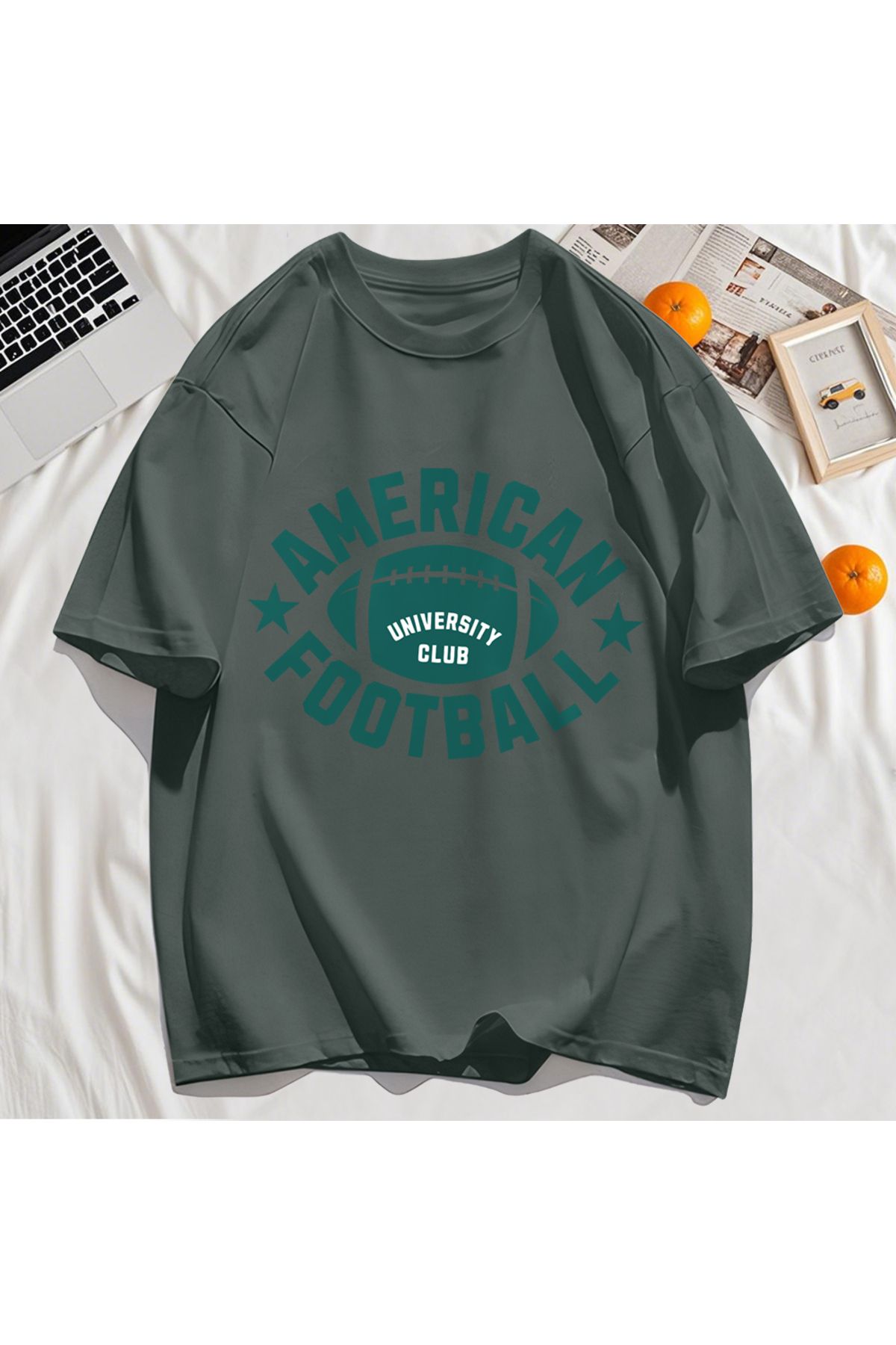 StartMore Y2k Vintage Tişört Tee Amerikan Futbolu Spor Baskılı
