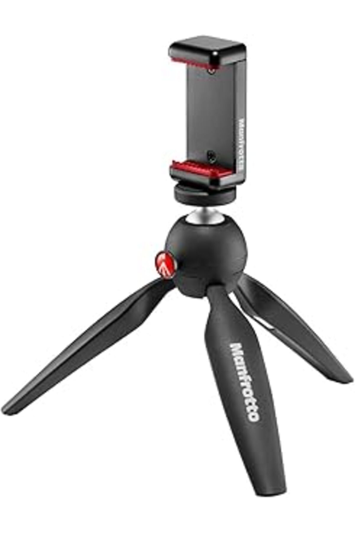 NETWORK ART Manfrotto Mkpixiclamp-Bk Manfrotto Mkpixiclamp-Bk Mini Tripod Bk W/Phone Cl, Siyah