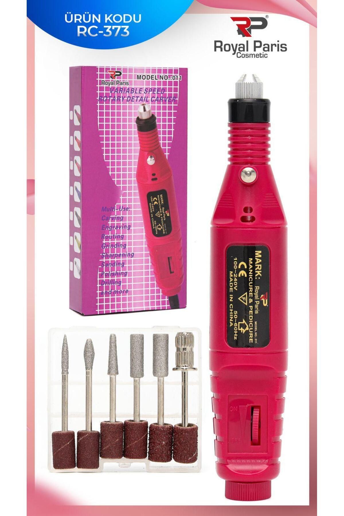 RP Royal Paris Cosmetic Elektrikli 12v tırnak törpü seti ve manikür el protez tırnak makinesi