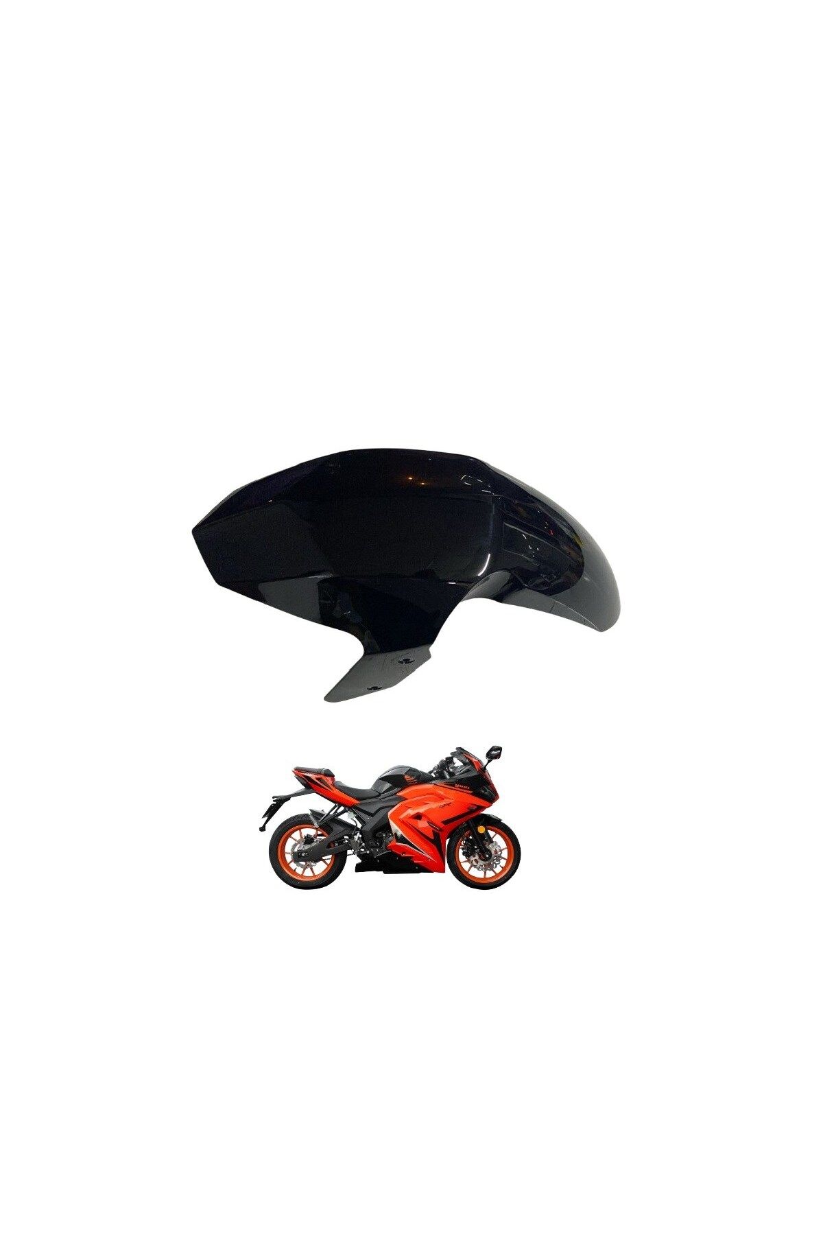 Yuki GP-2 Taro 125 R Ön Çamurluk Siyah