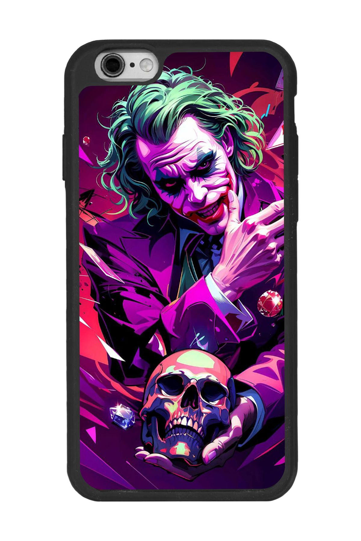BGAKSESUAR Apple iPhone 6s Plus Siyah Silikon Kılıf Çiziklere ve Darbelere Karşı Koruma