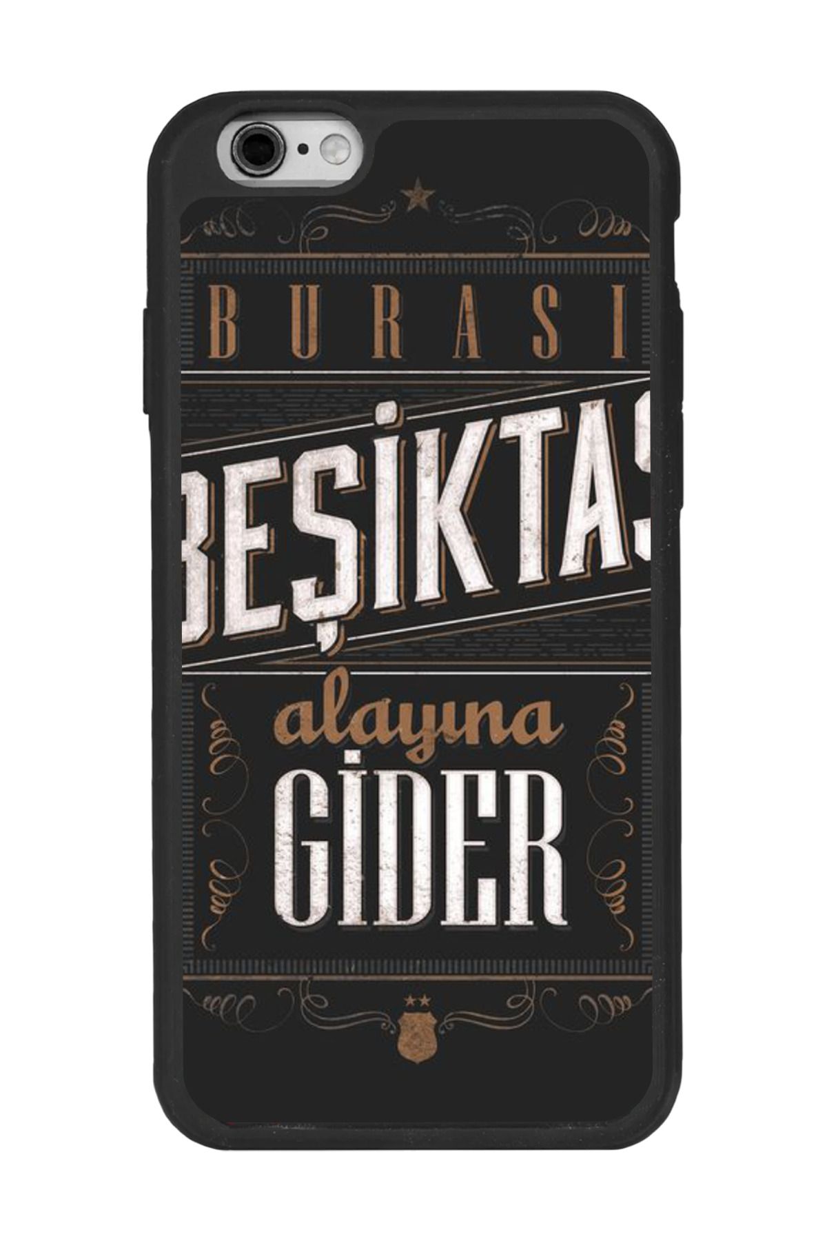 BGAKSESUAR Apple iPhone 6s Plus Siyah Silikon Kılıf Çiziklere ve Darbelere Karşı Koruma