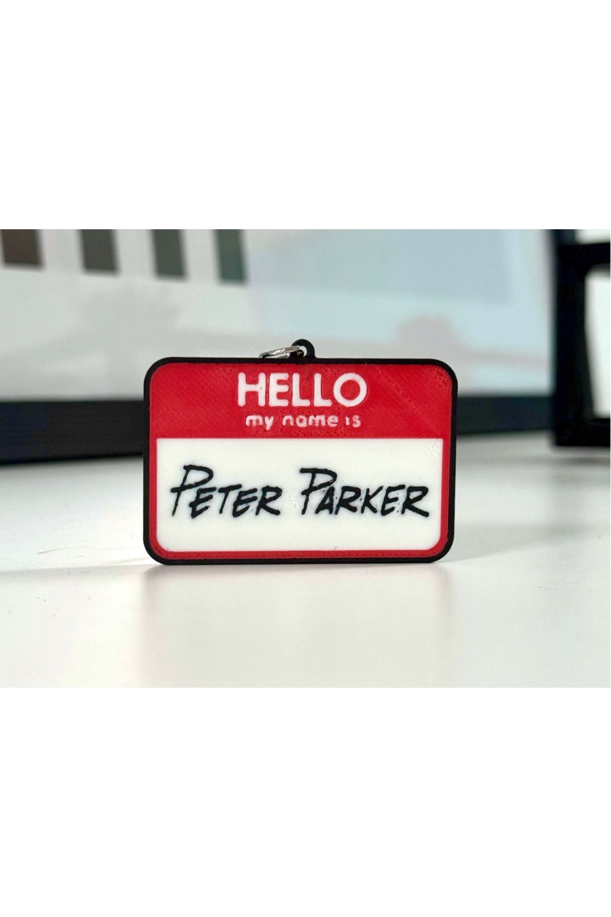 talaşoğlu Peter Parker Keychain (çift taraflı)