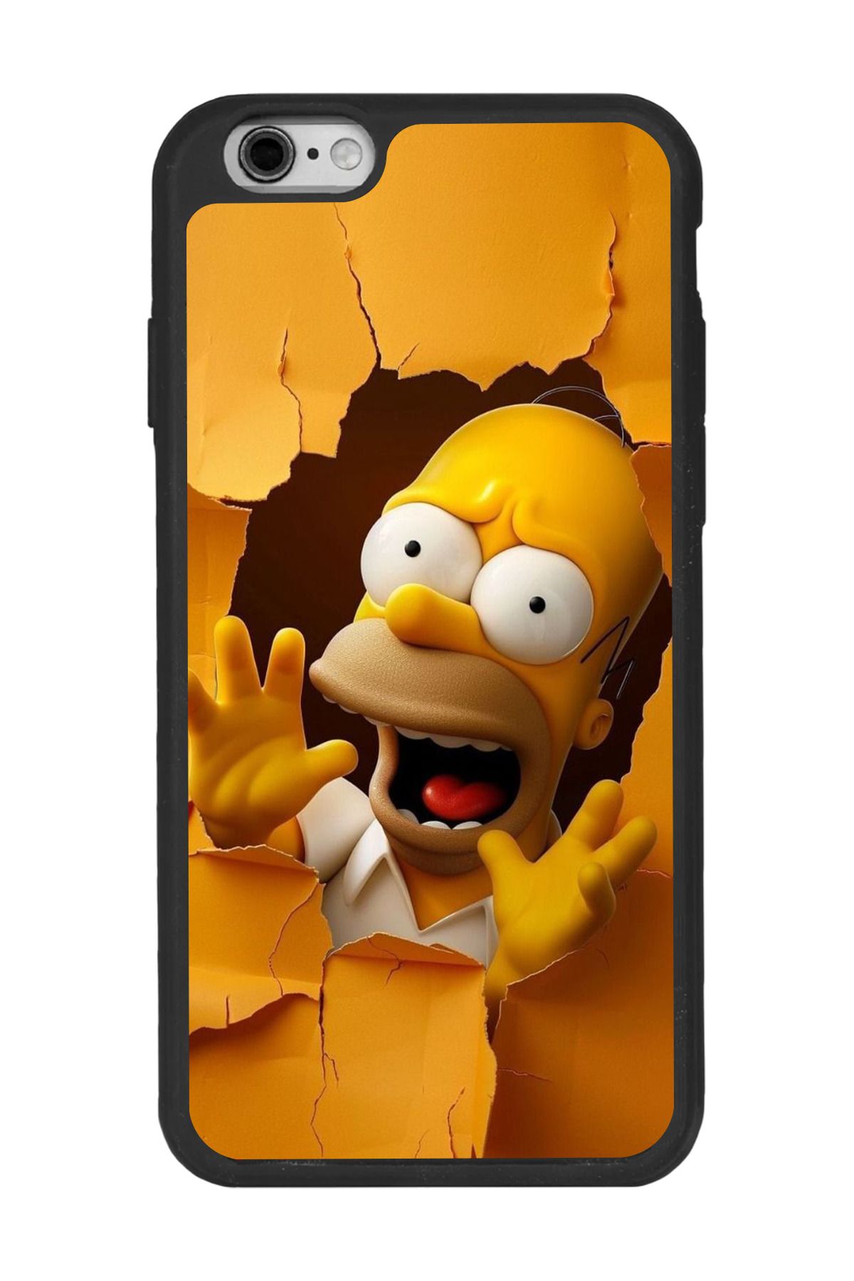 BGAKSESUAR Apple iPhone 6s Plus Siyah Silikon Kılıf Çiziklere ve Darbelere Karşı Koruma