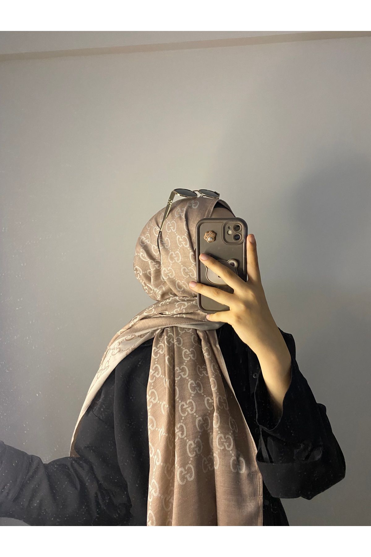 asena.via G desen yün ipek şal