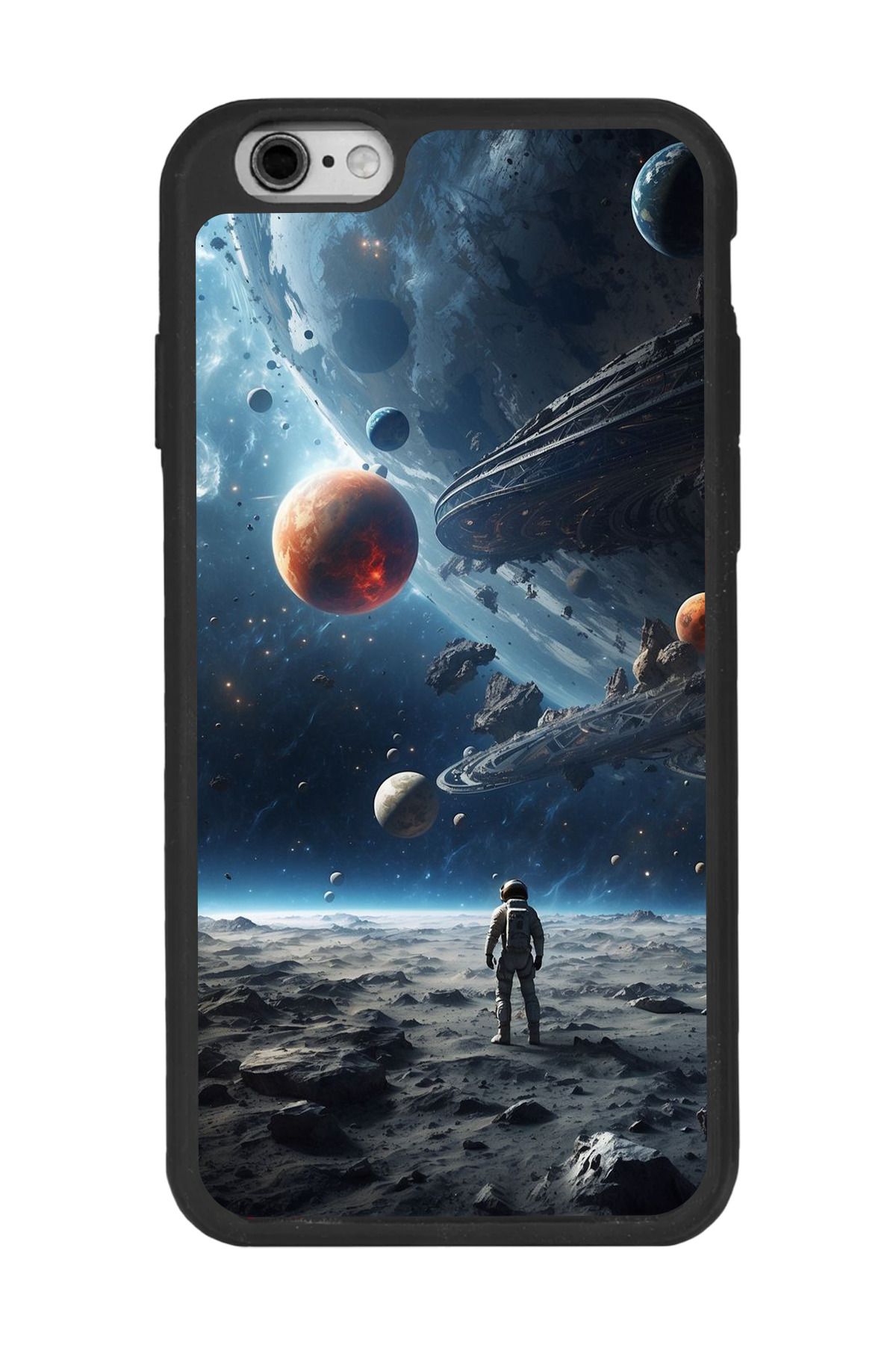 BGAKSESUAR Apple iPhone 6s Plus Siyah Silikon Kılıf Çiziklere ve Darbelere Karşı Koruma