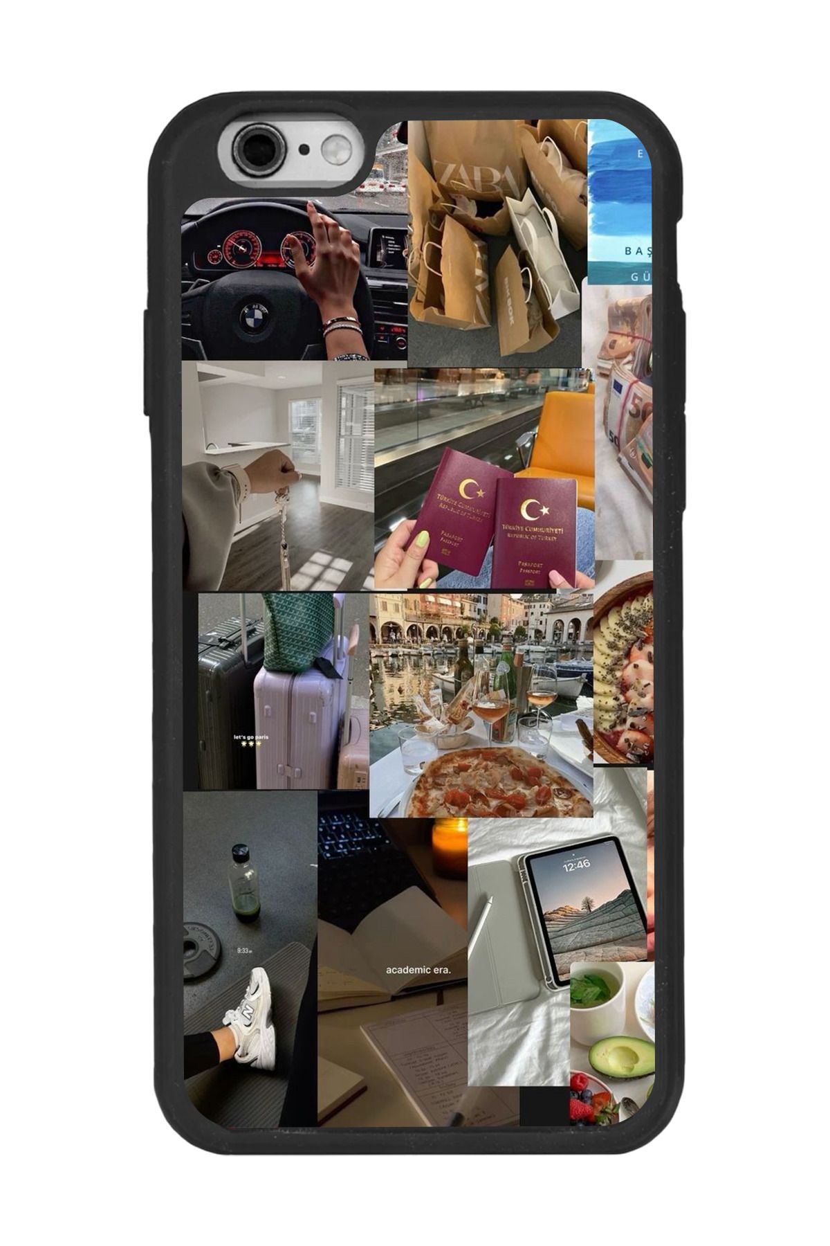 BGAKSESUAR Apple iPhone 6 Plus Siyah Silikon Kılıf Çiziklere ve Darbelere Karşı Koruma