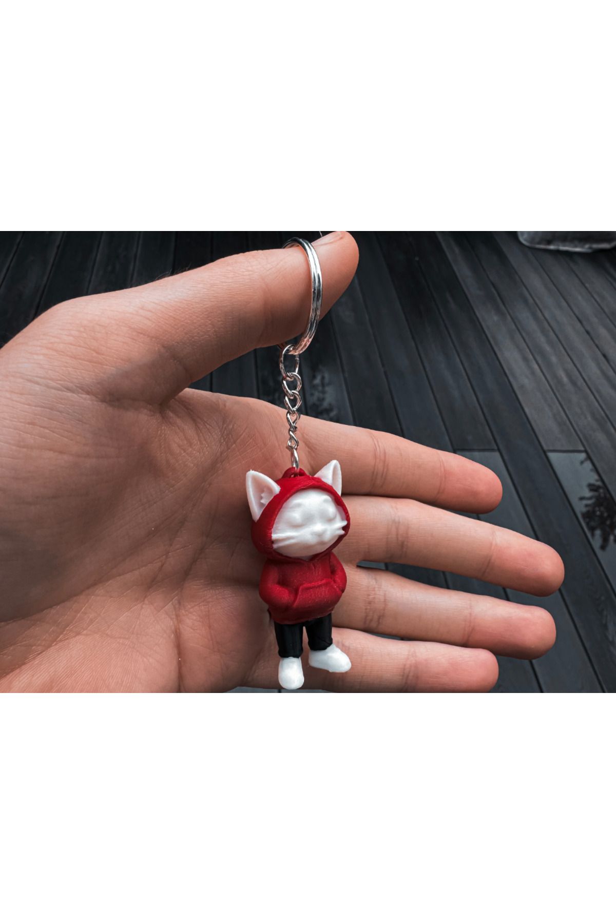 talaşoğlu Chill Cat Guy Anahtarlık