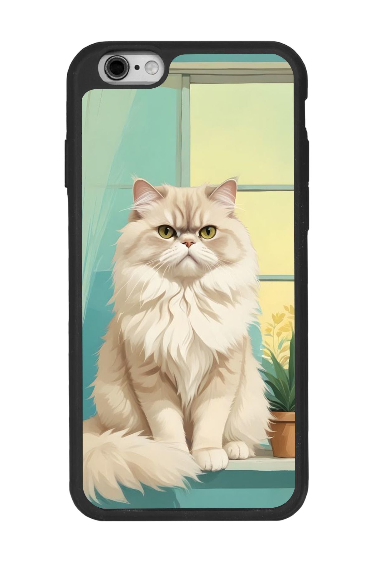 BGAKSESUAR Apple iPhone 6s Plus Siyah Silikon Kılıf Çiziklere ve Darbelere Karşı Koruma