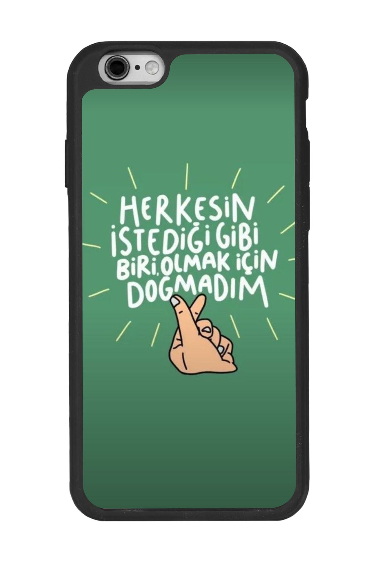 BGAKSESUAR Apple iPhone 6 Plus Siyah Silikon Kılıf Çiziklere ve Darbelere Karşı Koruma