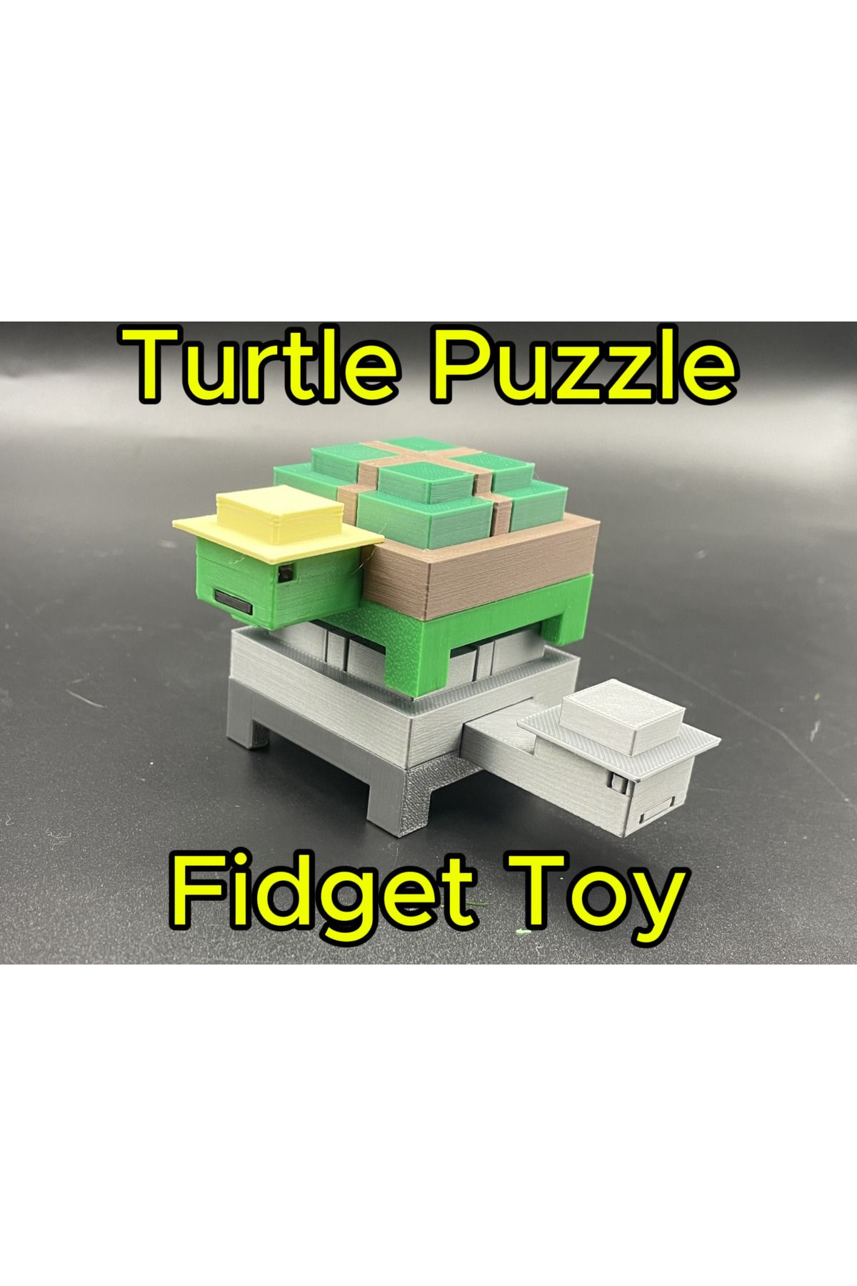 talaşoğlu İstiflenebilir fidget bulmaca kaplumbağa oyuncak - ams yok