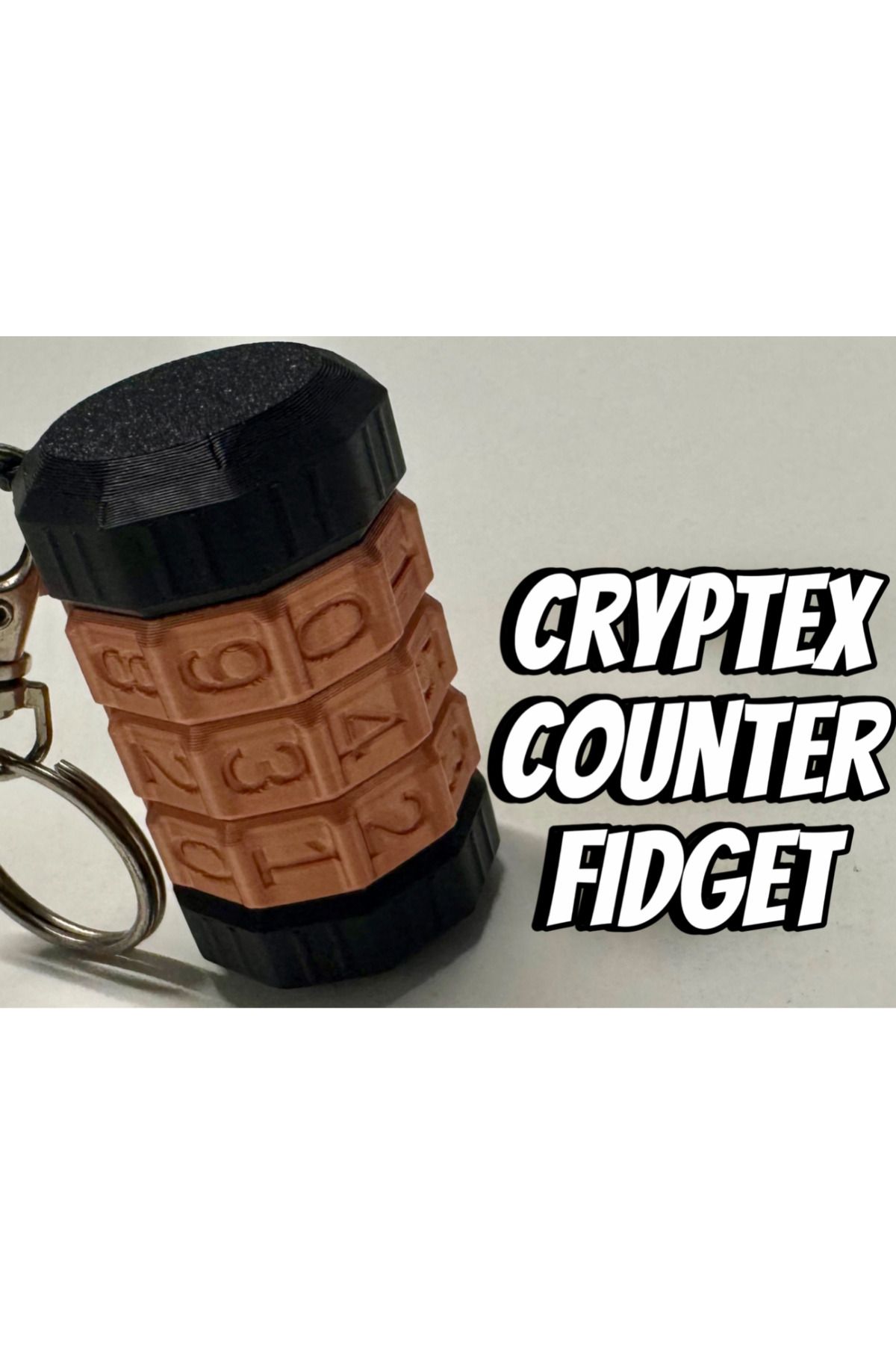 talaşoğlu Cryptex Counter Fidget Anahtarlık