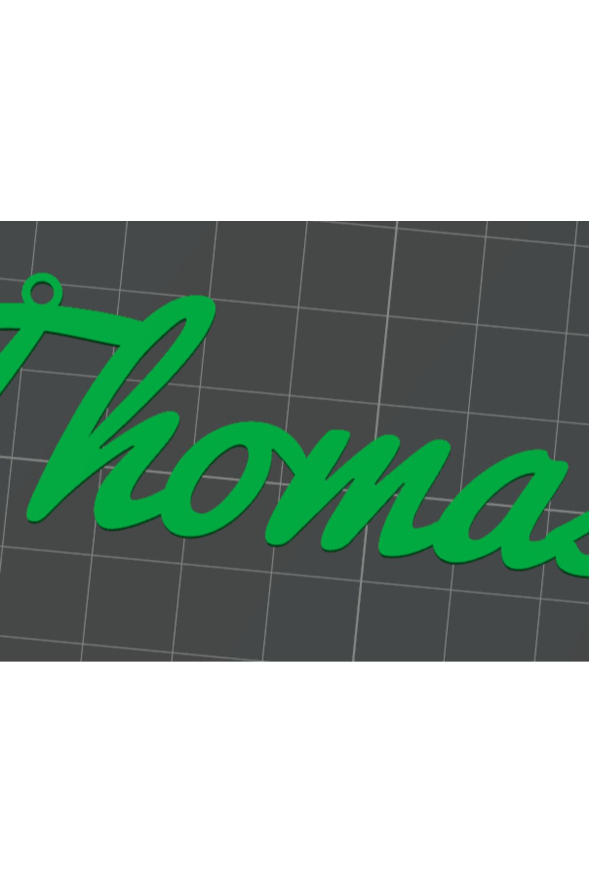 talaşoğlu Thomas Keychain Adı 3D