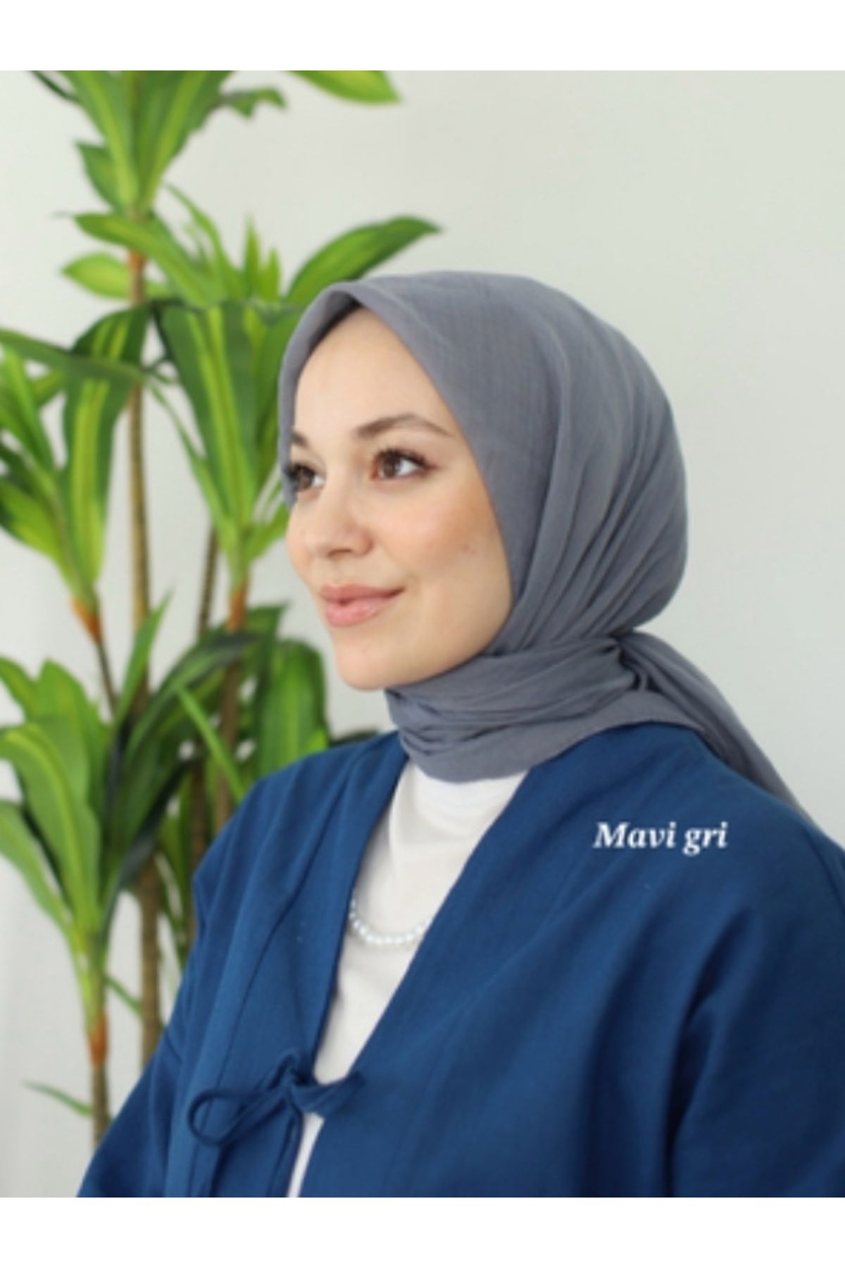 Lorena RELAX EŞARP - MAVİ GRİ