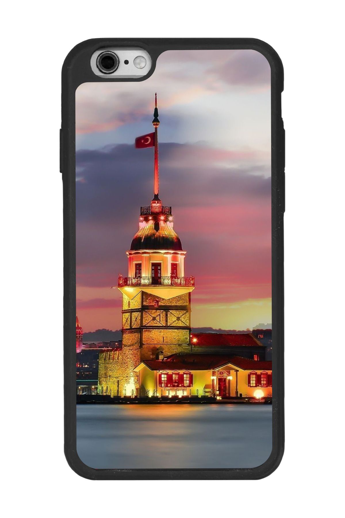 BGAKSESUAR Apple iPhone 6 Plus Siyah Silikon Kılıf Çiziklere ve Darbelere Karşı Koruma