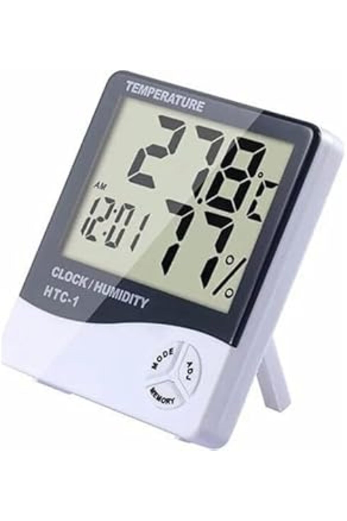 NETWORK ART Dijital Lcd Elektronik Alarm Saat Termometre Higrometre Hava İstasyonu Kapalı Alandaki Masa Saati