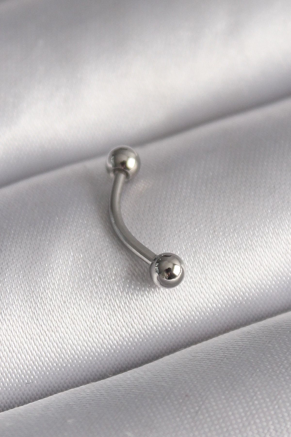 shopwave 316L Çelik Gümüş Renk Topçuk Model Piercing