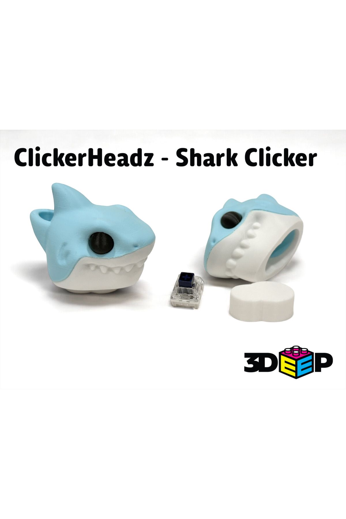talaşoğlu ClickerHeadz - Köpekbalığı Klavye Tıkıcı ve Anahtar