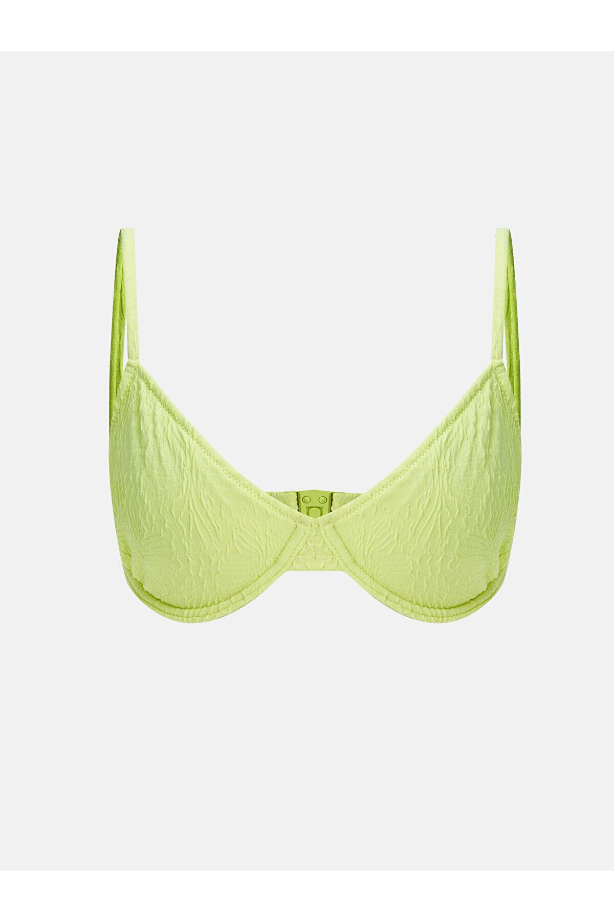 LC Waikiki Kendinden Desenli Askılı Kadın Bikini Üst