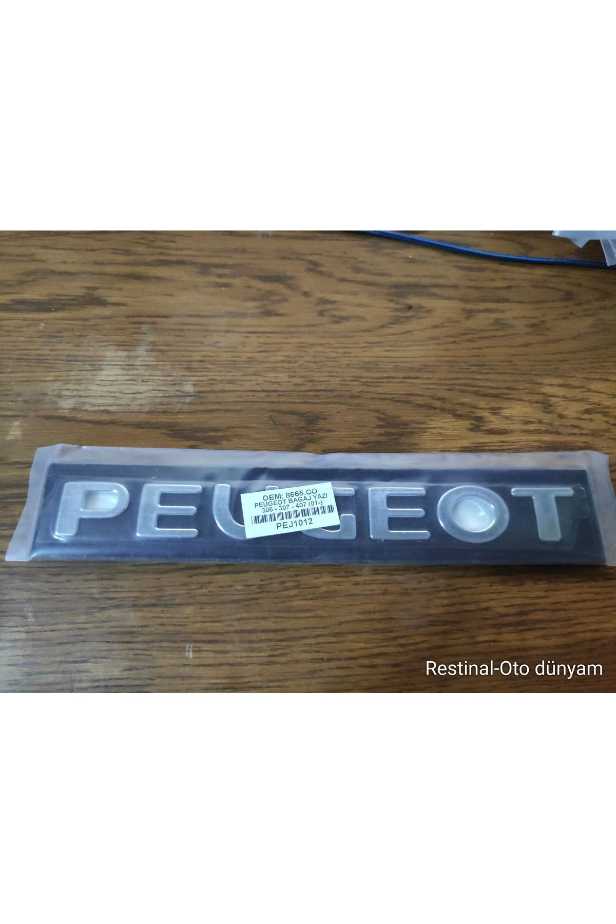 restinal PEUGEOT PARTNER BAGAJ YAZISI 2002-2008 ARASI UYUMLU Pejo partnır ARKA BAGAJ YAZISI 3M 3D KROM