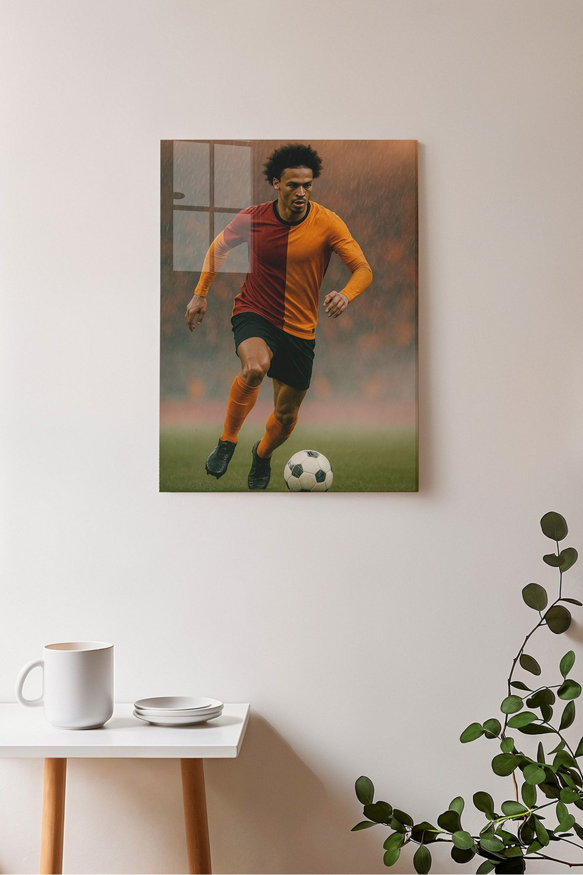 Ayabak Metal Poster Leroy Sane - Dekoratif Metal Poster - Hediyelik Çerçevesiz Tablo