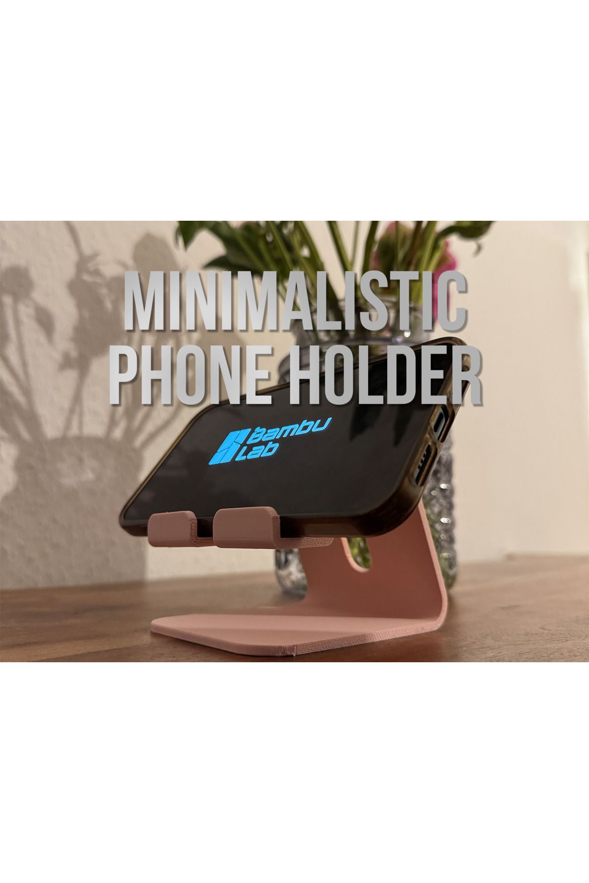 talaşoğlu Minimalist telefon standı-tek parça ve sağlam