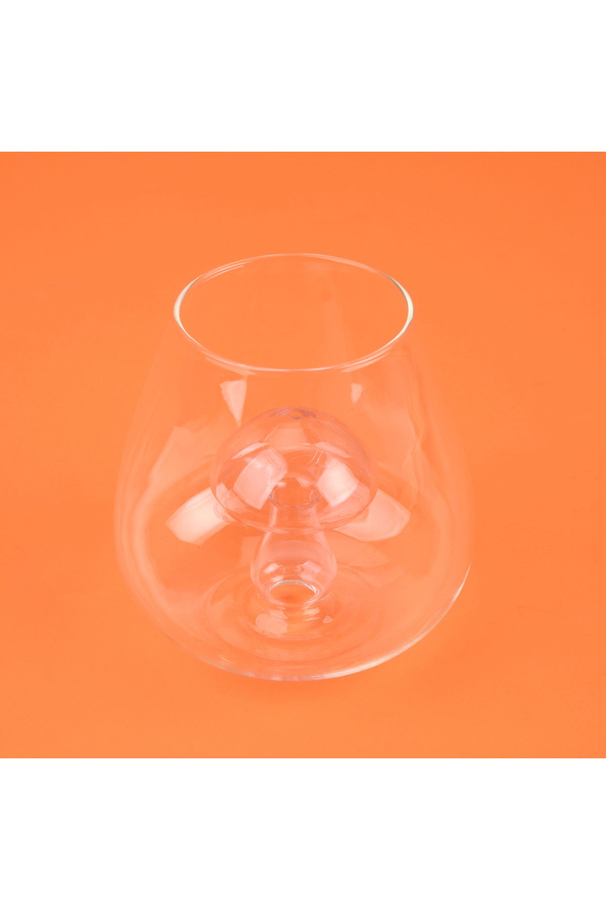 Evidea Kitchen Figürlü Borosilikat Cam Meşrubat Bardağı - Şeffaf / Pembe - 510 ml