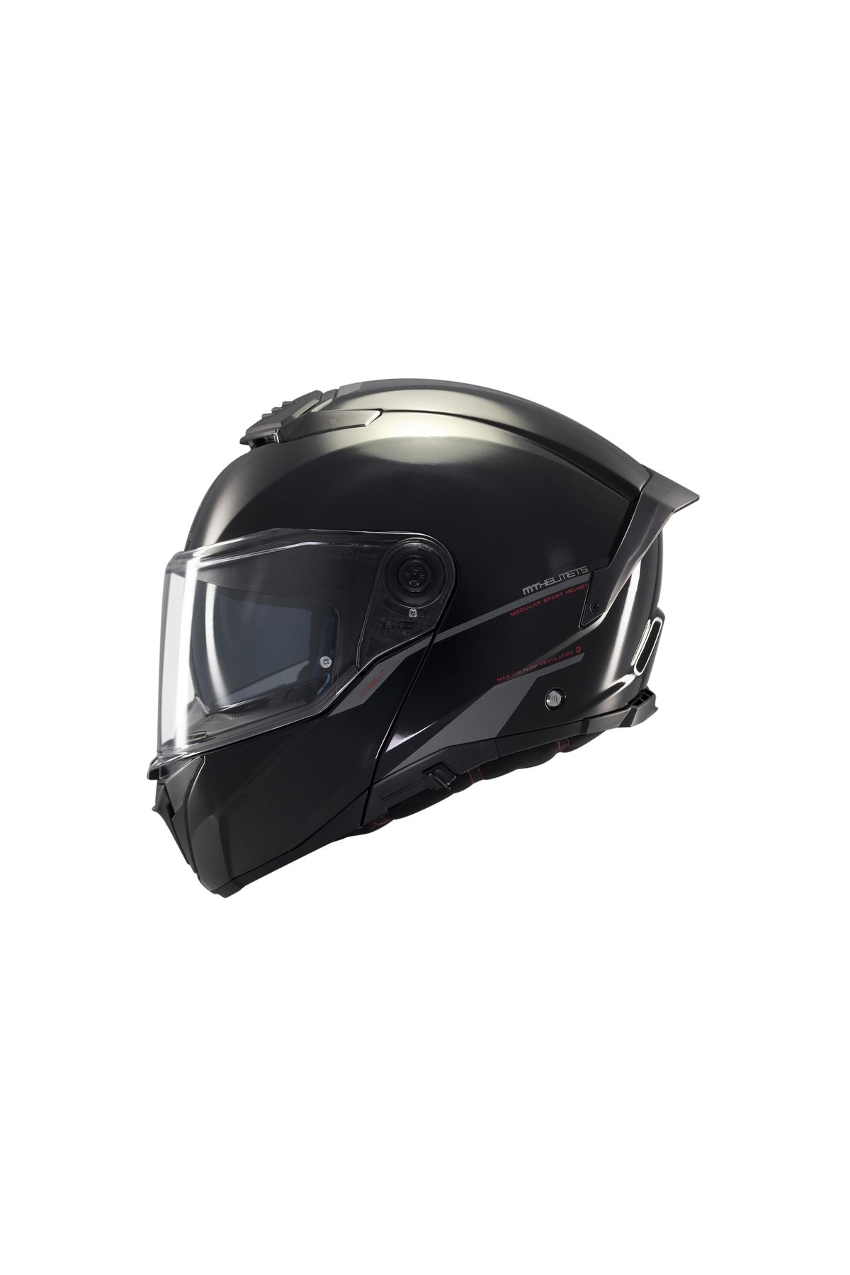MT Helmets KASK MT ATOM 2 A1 ÇENE AÇILIR PARLAK SİYAH